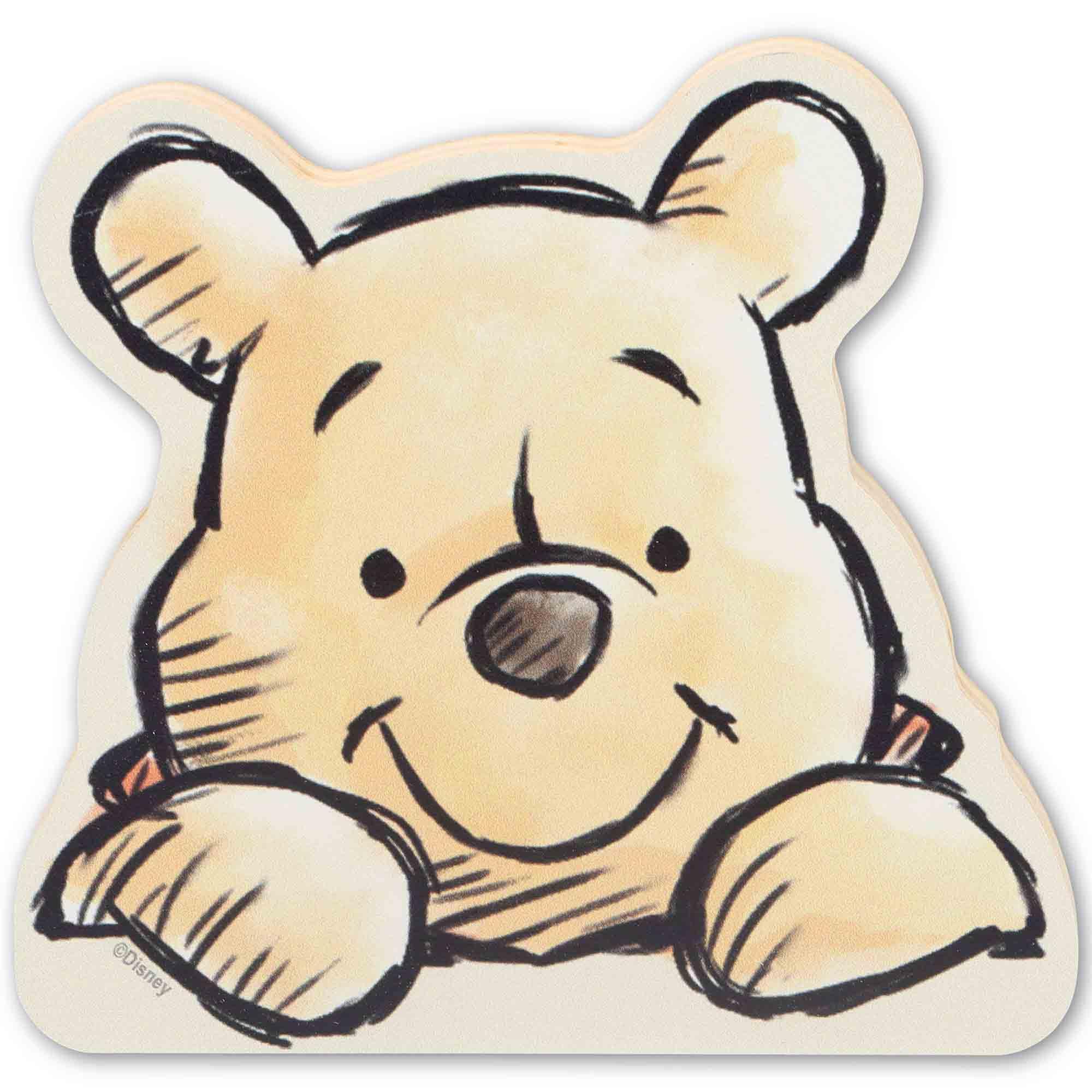 Disney Winnie the Pooh Shelf Sitter Decor - Adorable Pooh Wood Block Tabletop Decoration for Home