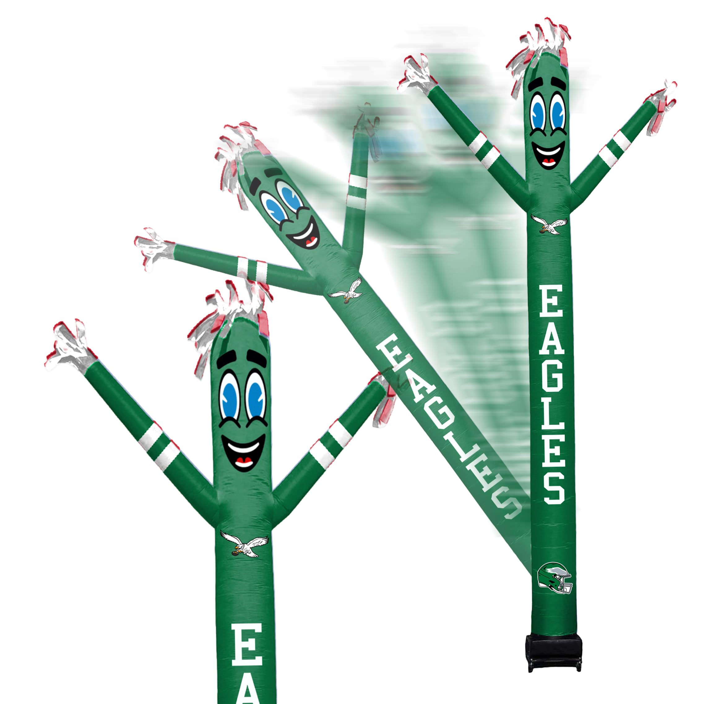 Sporticulture NFL Philadelphia Eagles Inflatable Crazy Sports Fan-Retro with LED Lights & Built-in Blower Air Wacky Dancers Ball