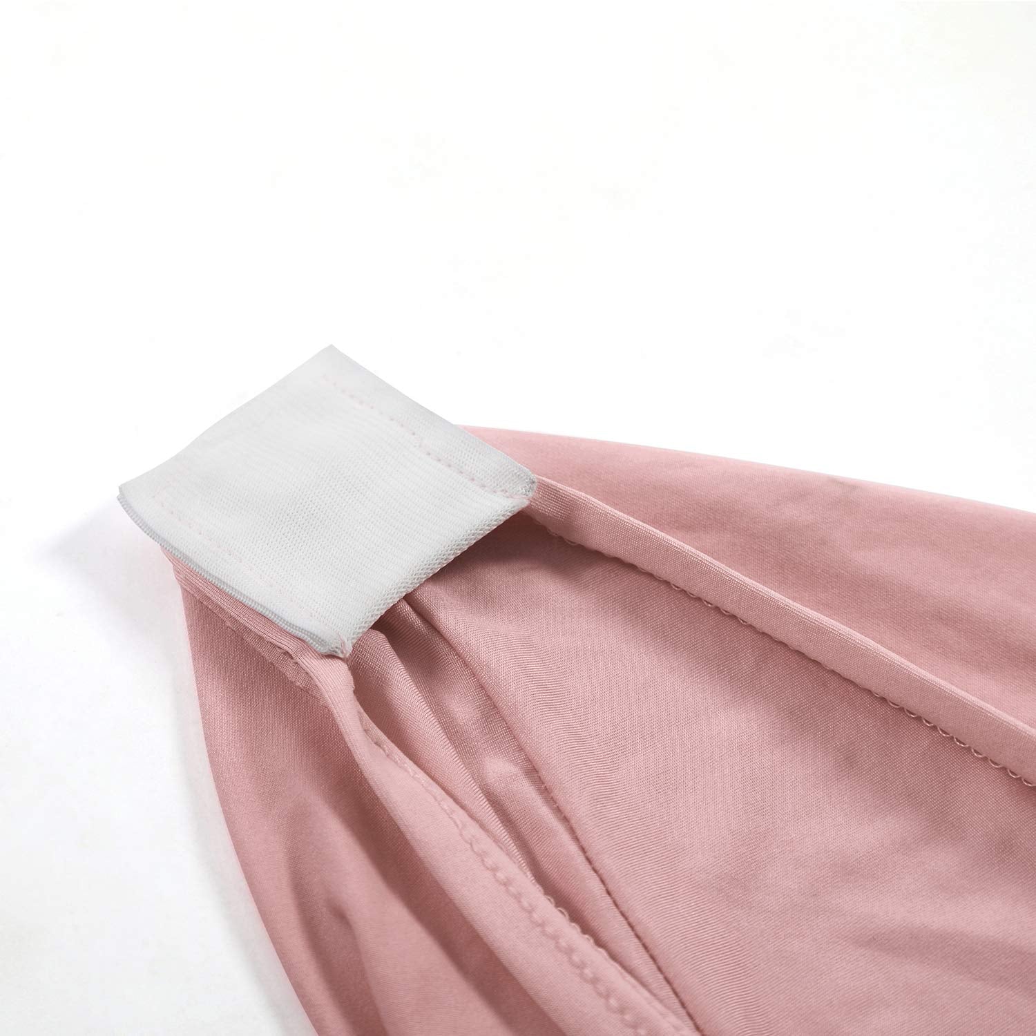 Peomeise 2Pcs 6Ft Spandex Table Cover Rectangular Stretch Spandex Tablecloth (Dusty Rose,6Ft)