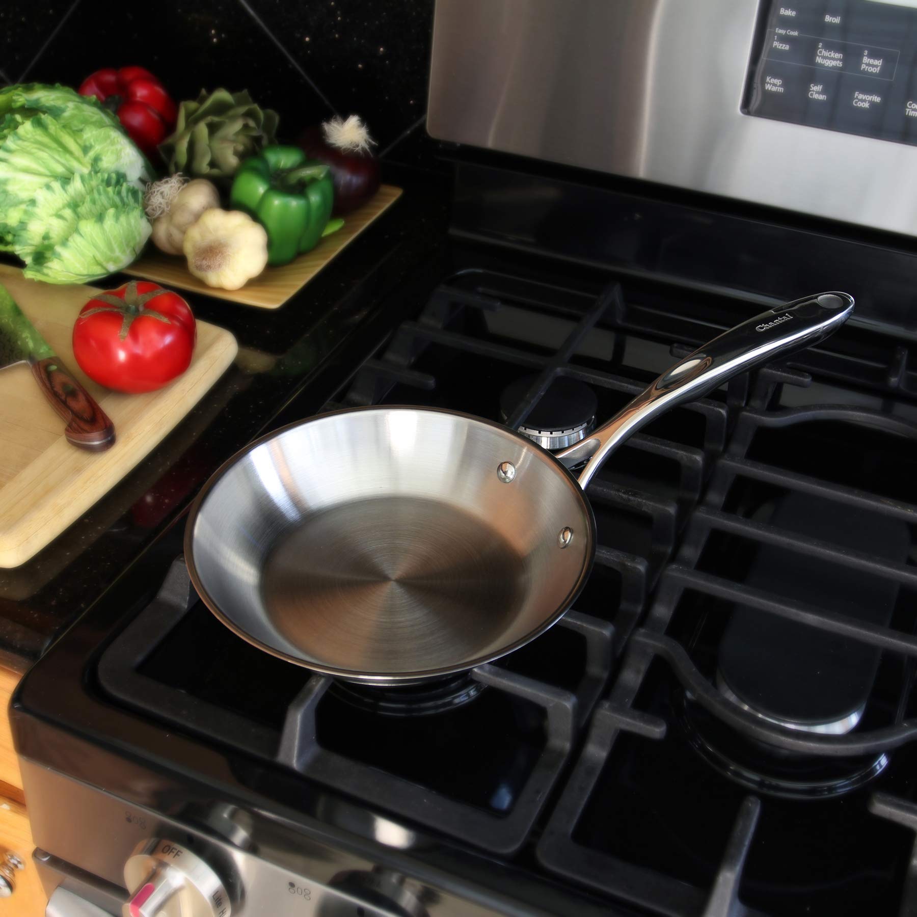 Chantal Slin63-20 Induction 21 Steel Fry Pan, 8-Inch