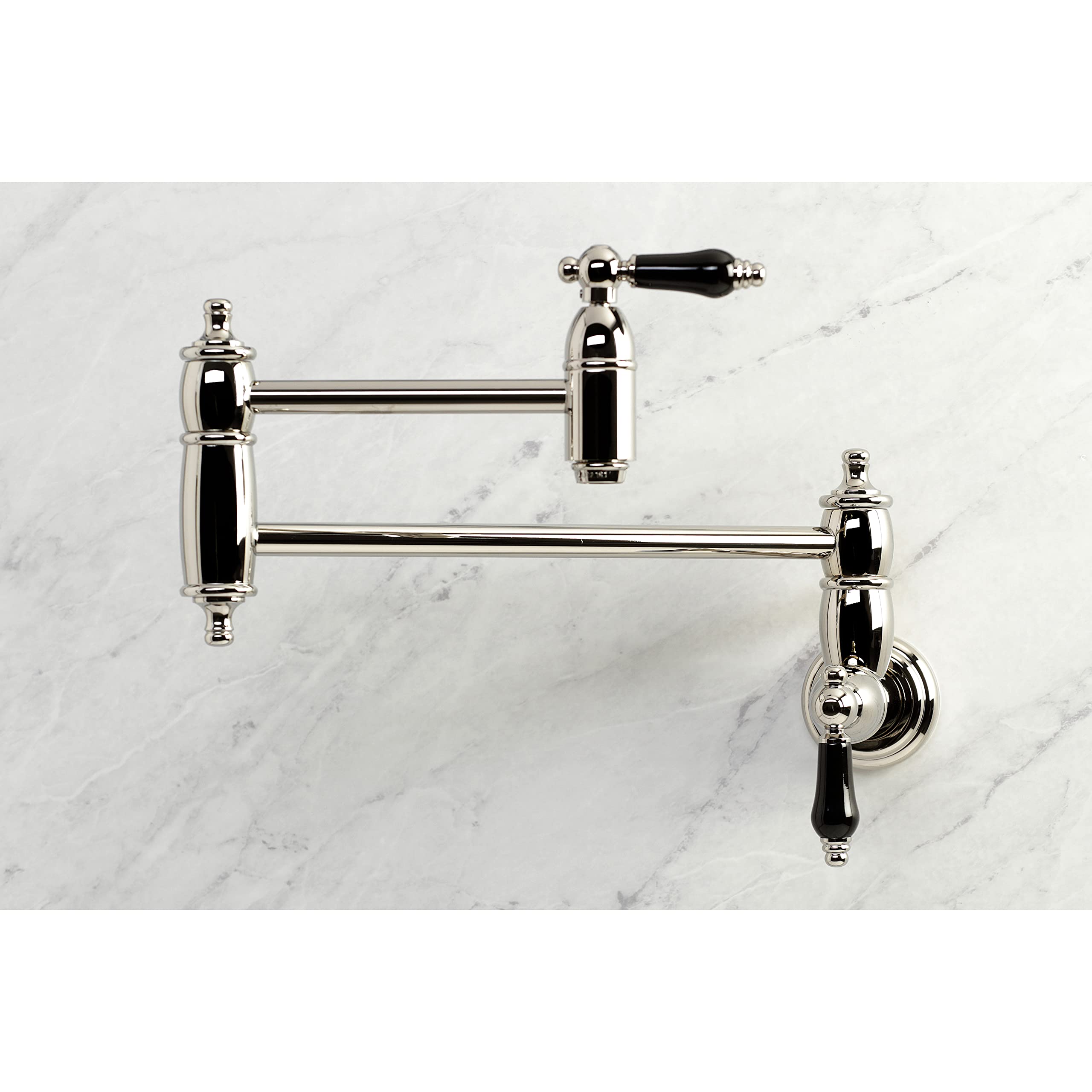 Kingston Brass KS3106PKL Duchess Wall Mount Pot Filler  Polished Nickel