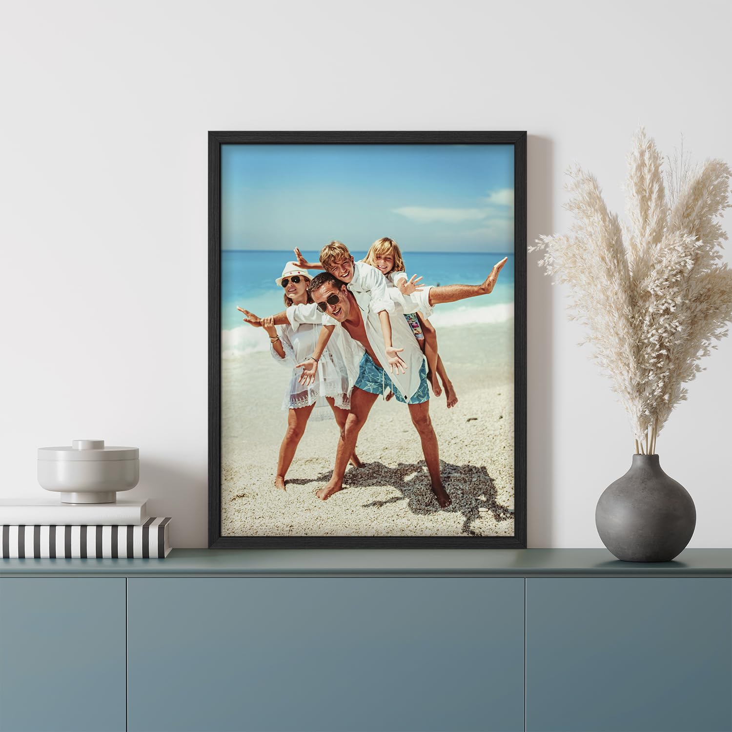 Wall26 Custom Framed Poster Wall Art For Living Room, Bedroom Canvas Prints For Home Decoration Ready To Hang - 11''X14'' Black