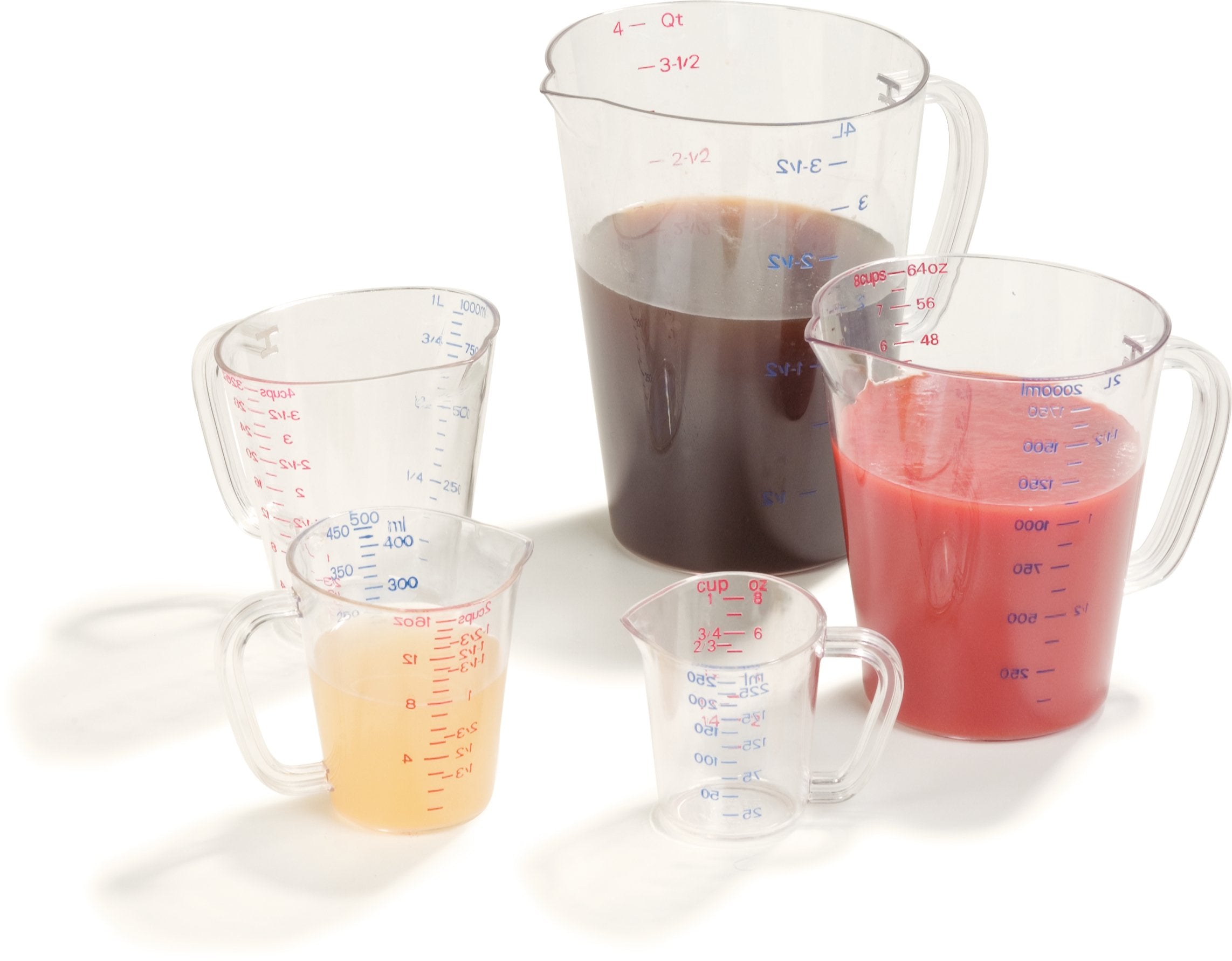 Carlisle FoodService Products 4314207 Commercial Plastic Measuring Cup  1 Pint  Clear (Pack of 6)