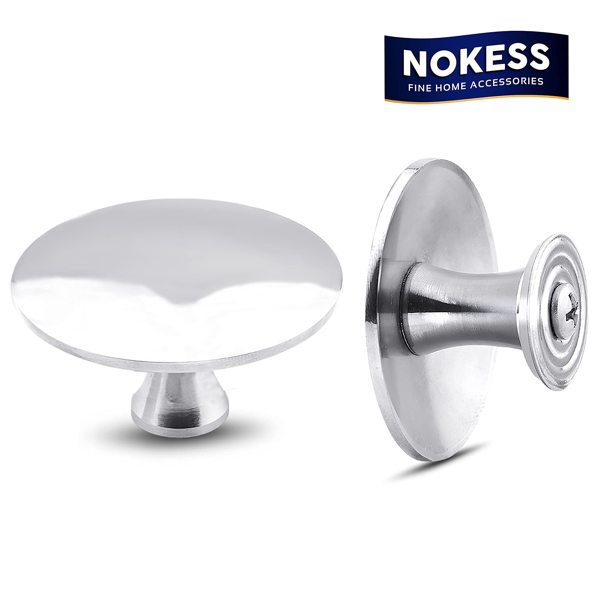 Nokess Stainless Steel Replacement Handle Universal Pot Lid Replacement Knobs Pan Lid Holding Handles Enameled Cast-Iron Dutch O