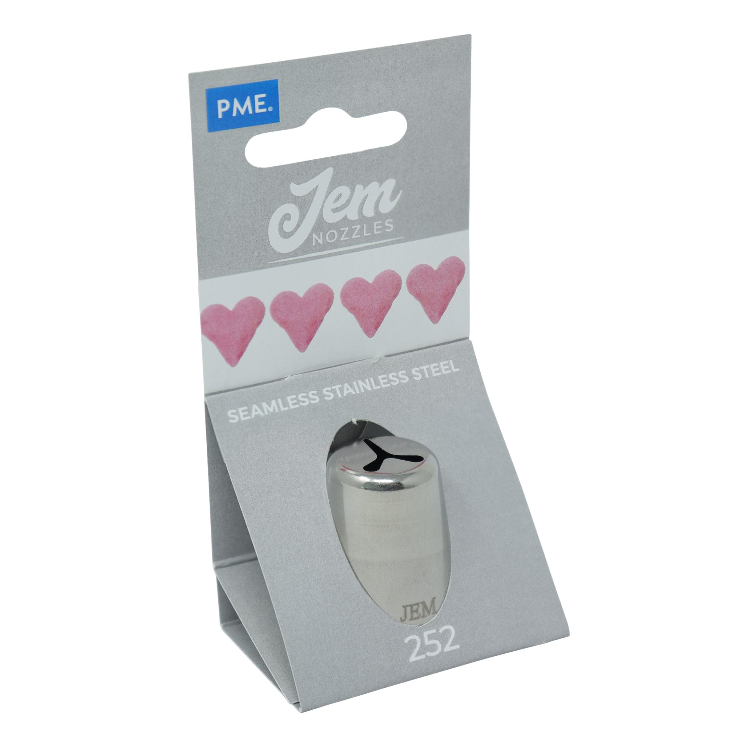 Jem Enterprises Heart Piping Nozzle, Decorating Tip, No. 252