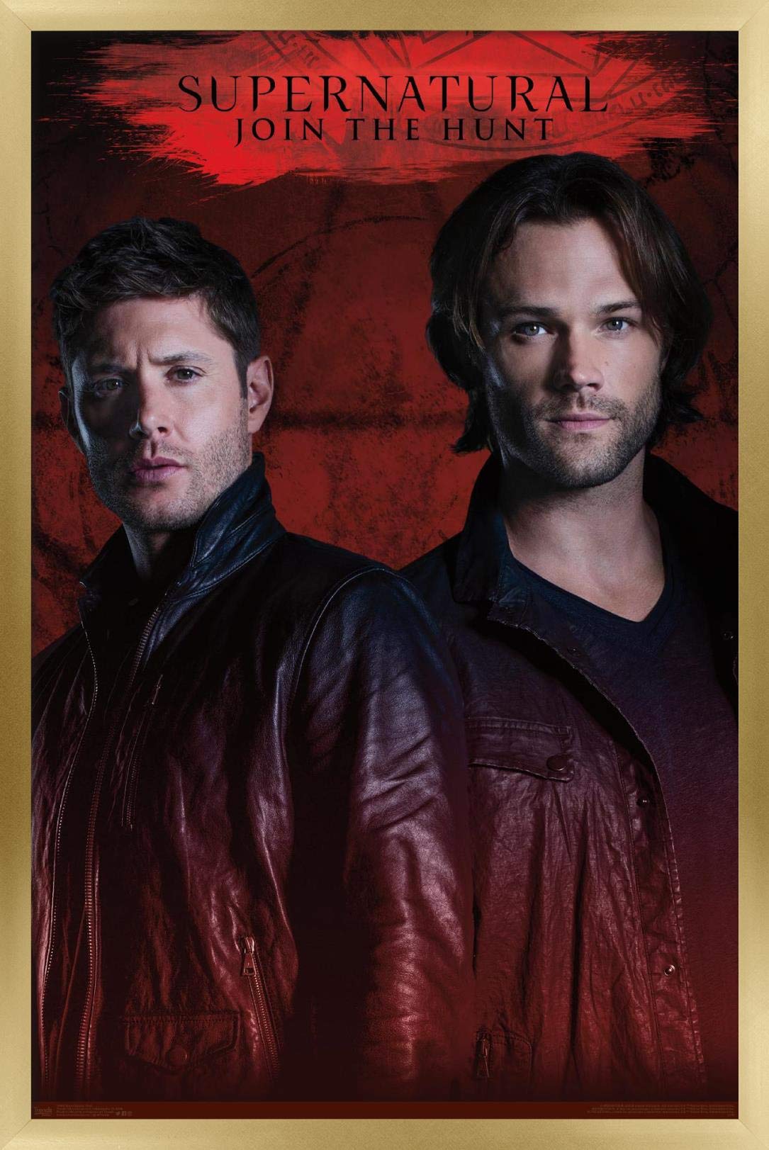 Trends International Supernatural - Red Wall Poster, 22.375'' X 34'', Gold Framed Version