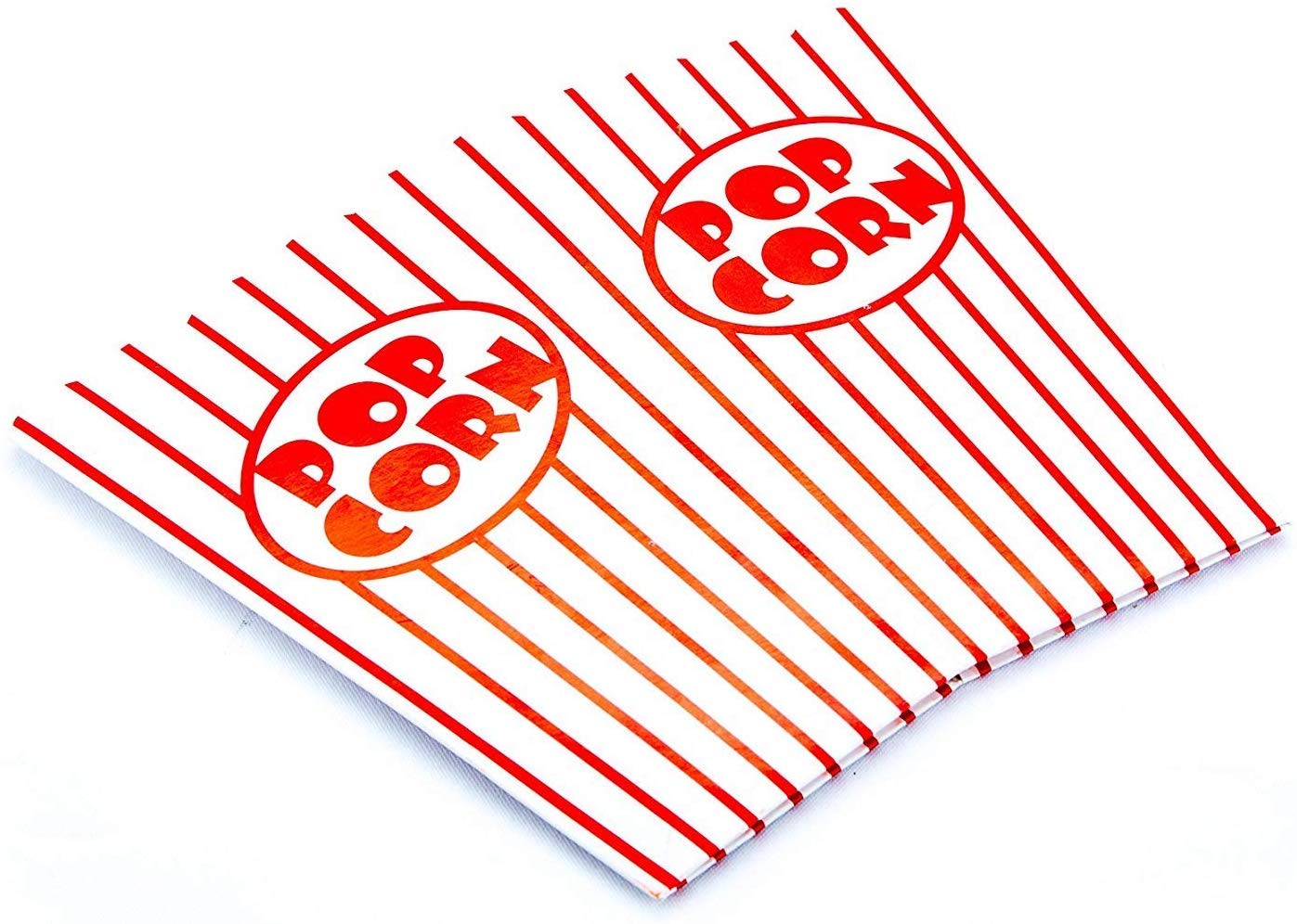 Bekith 100 Pack Paper Open-Top Popcorn Box, Popcorn Containers Striped Red And White, Great For Movie Theater Carnival Party