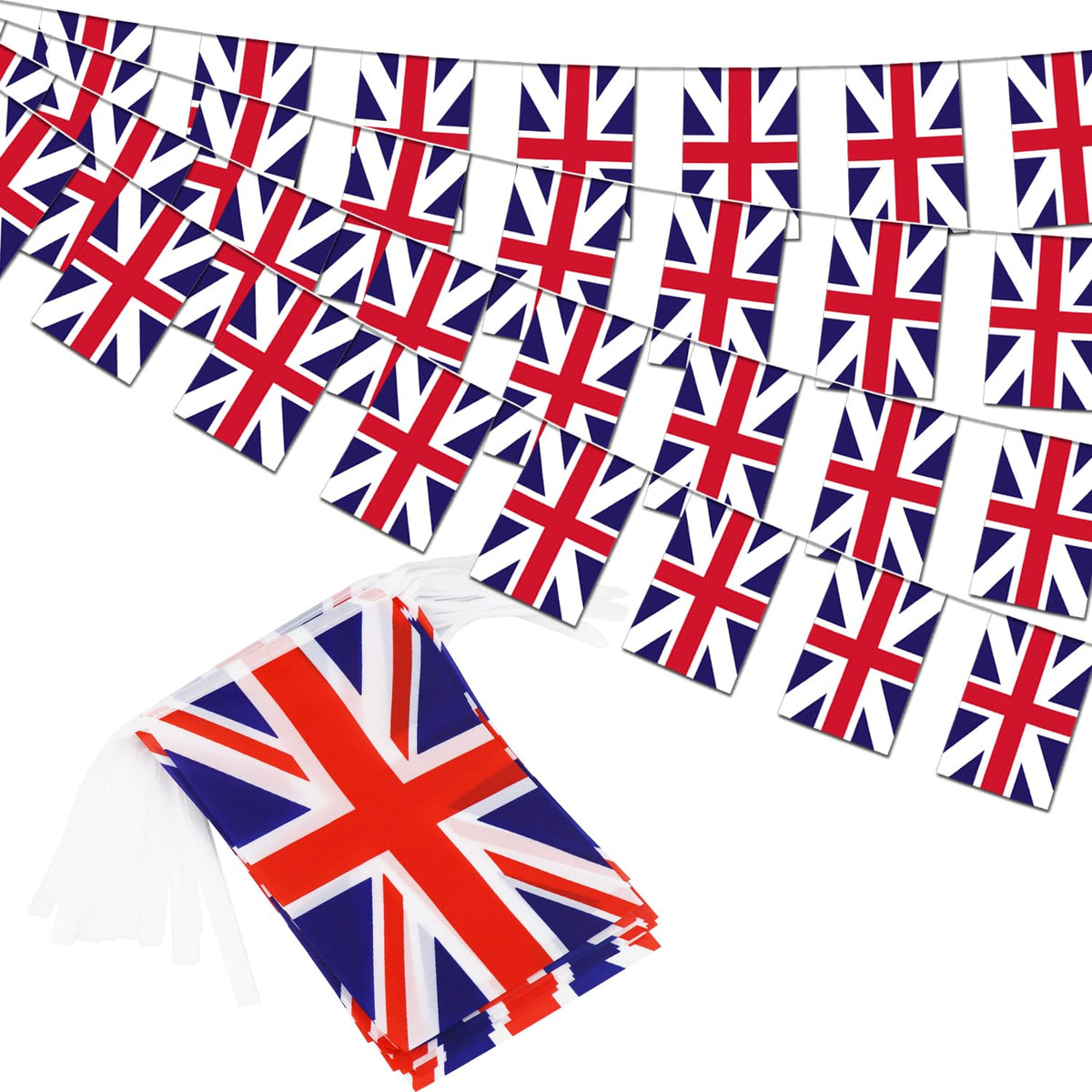 Uk United Kingdom String Flag Pennant Banner - 38 Flags, 42 Feet Small ...