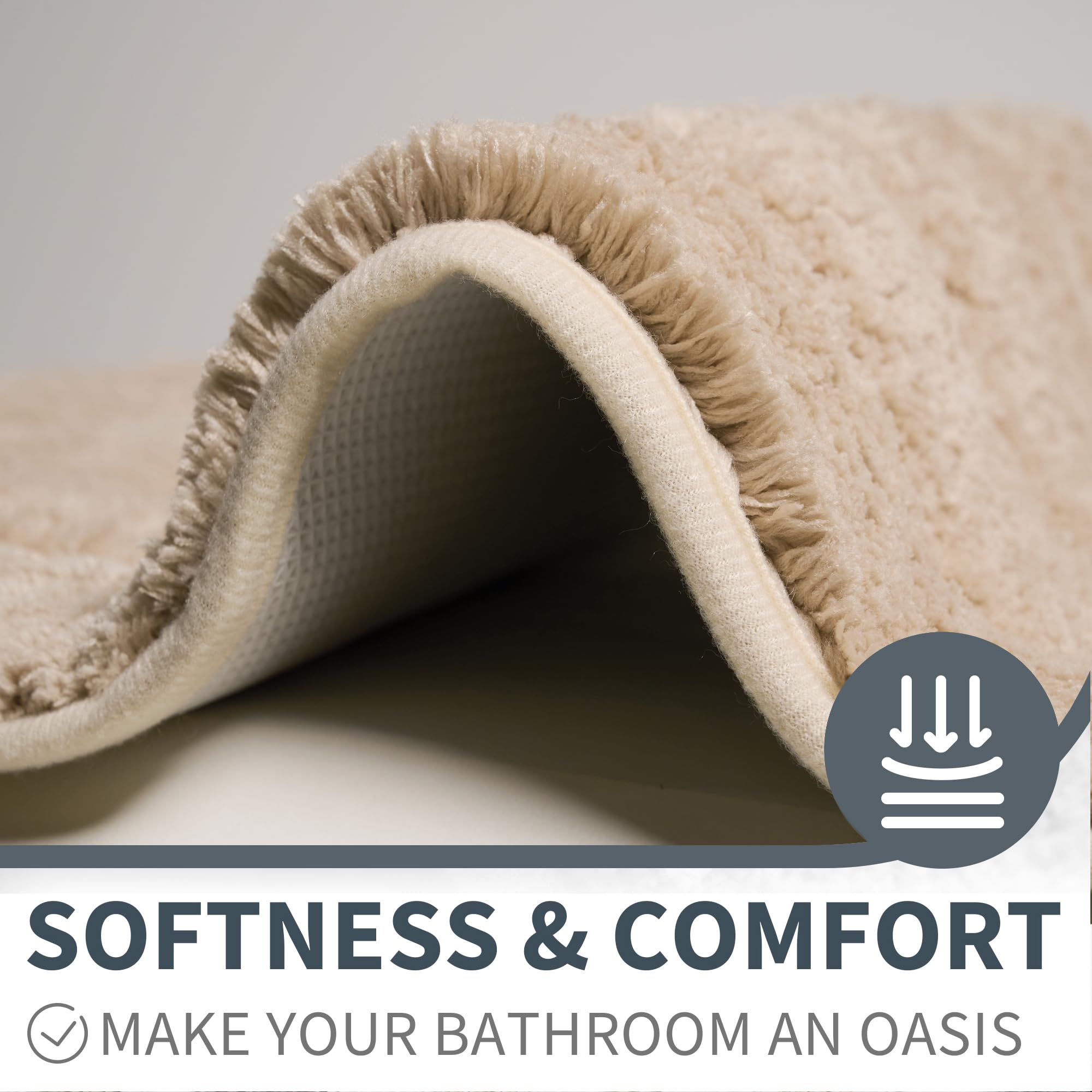 Granny Says Bathroom Rug Mat, Bath Mats For Bathroom Non-Slip, 24'' X 48'', Super Soft And Water Absorbent, Microfiber Bath Rugs