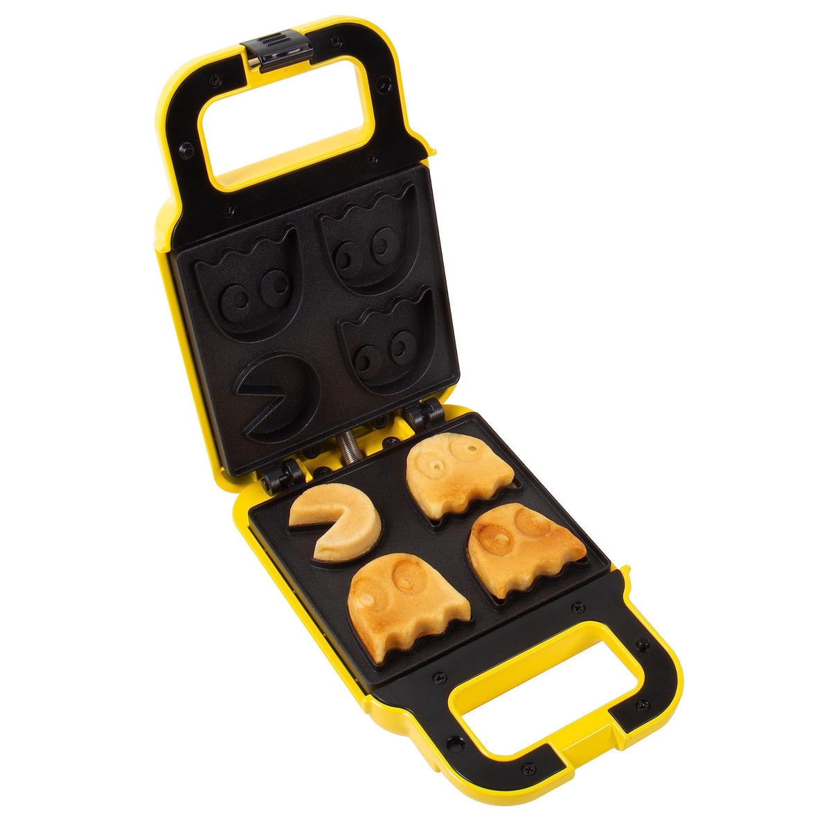 Pac-Man Waffle Maker. Creates Up To Four Delicious Waffles At Once, Including Pac-Man And Three Ghosts Shapes. Mains Powered. Of
