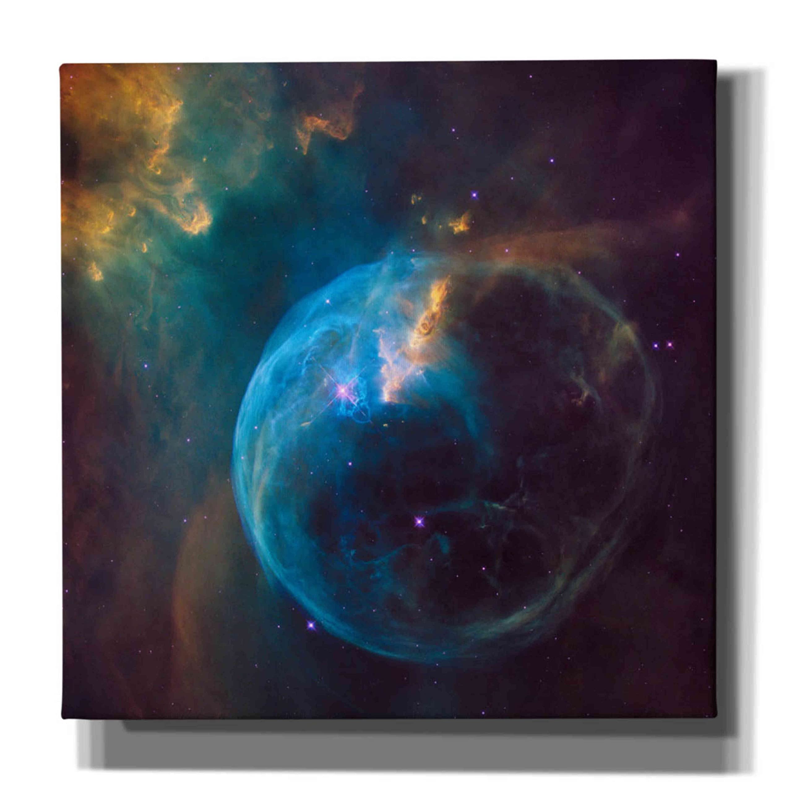 Epic Graffiti 'Bubble Nebula' Hubble Space Telescope Canvas Wall Art, 18'' X 18''