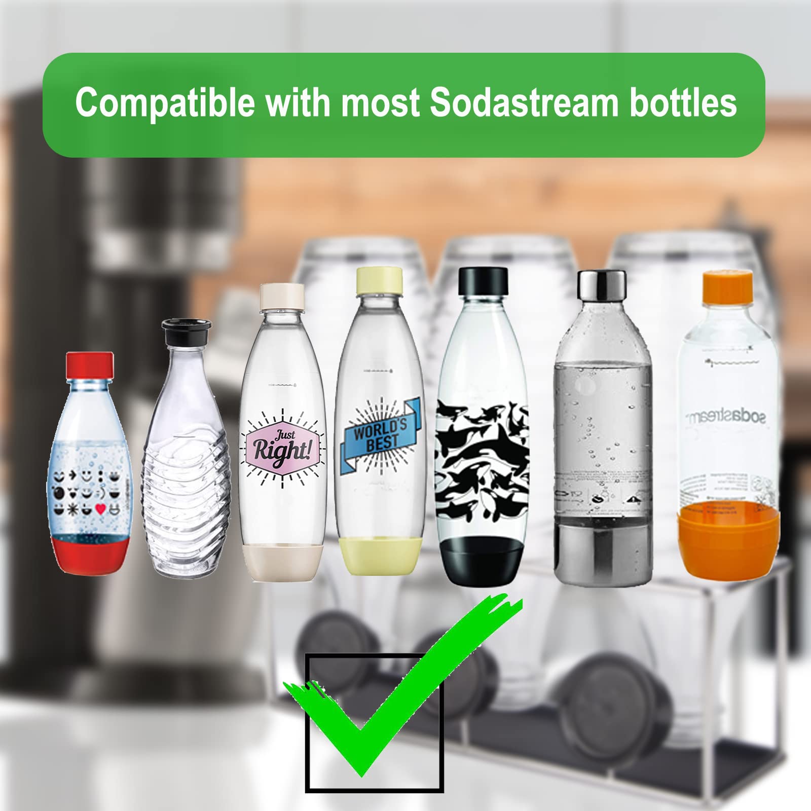 Kxoyjad Bottle Drying Rack For Sodastream Crystal/Terra/Fizzi/Jet Bottles