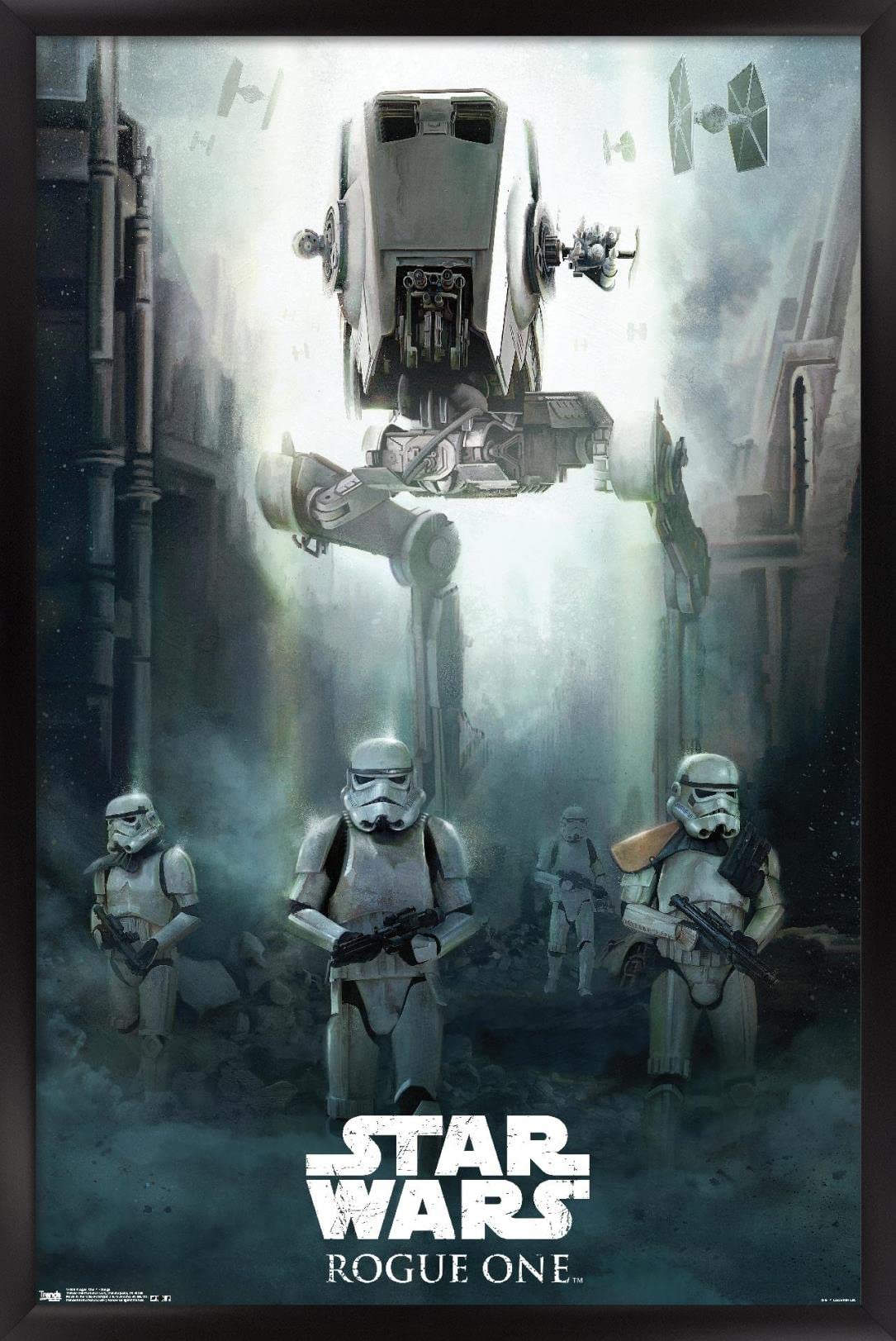 Trends International Star Wars: Rogue One - Siege Wall Poster, 14.725'' X 22.375'', Black Framed Version