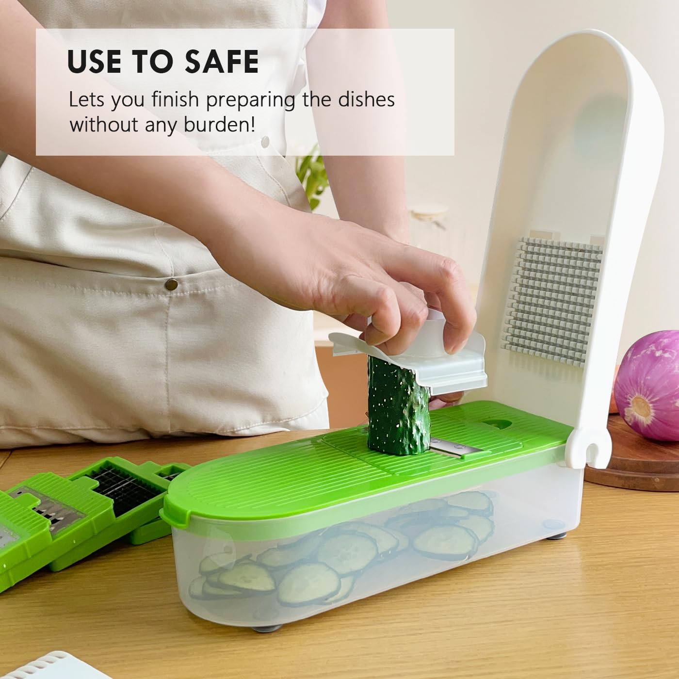 Lhs Vegetable Chopper Slicer Veggie Chopper Dicer Cutter Multifunctional Food Chopper Onion Chopper Salad Potato Cutter Vegetabl