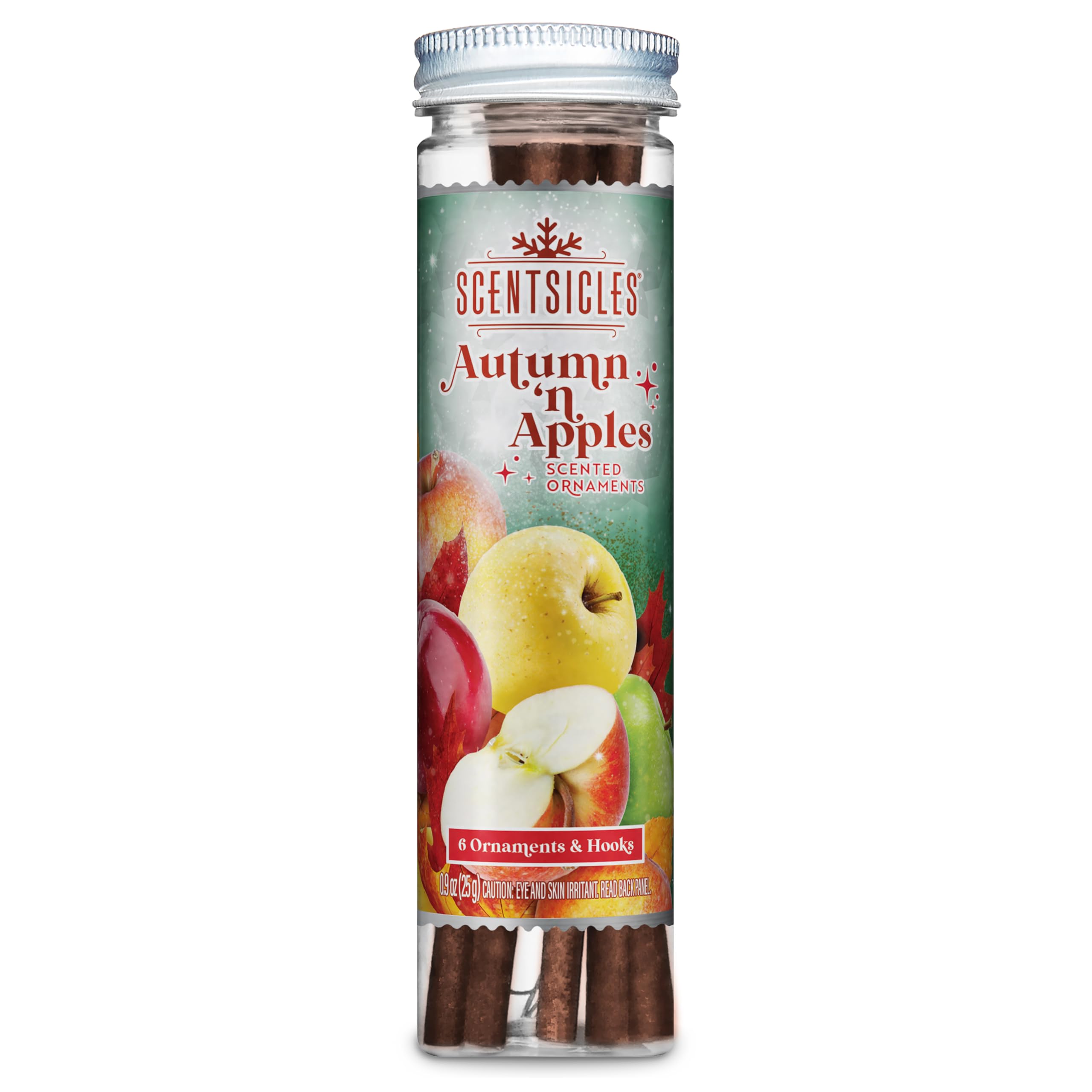 Scentsicles Autumn n Apples Scented Ornament Sticks - 1 Bottle (6 Sticks Total)