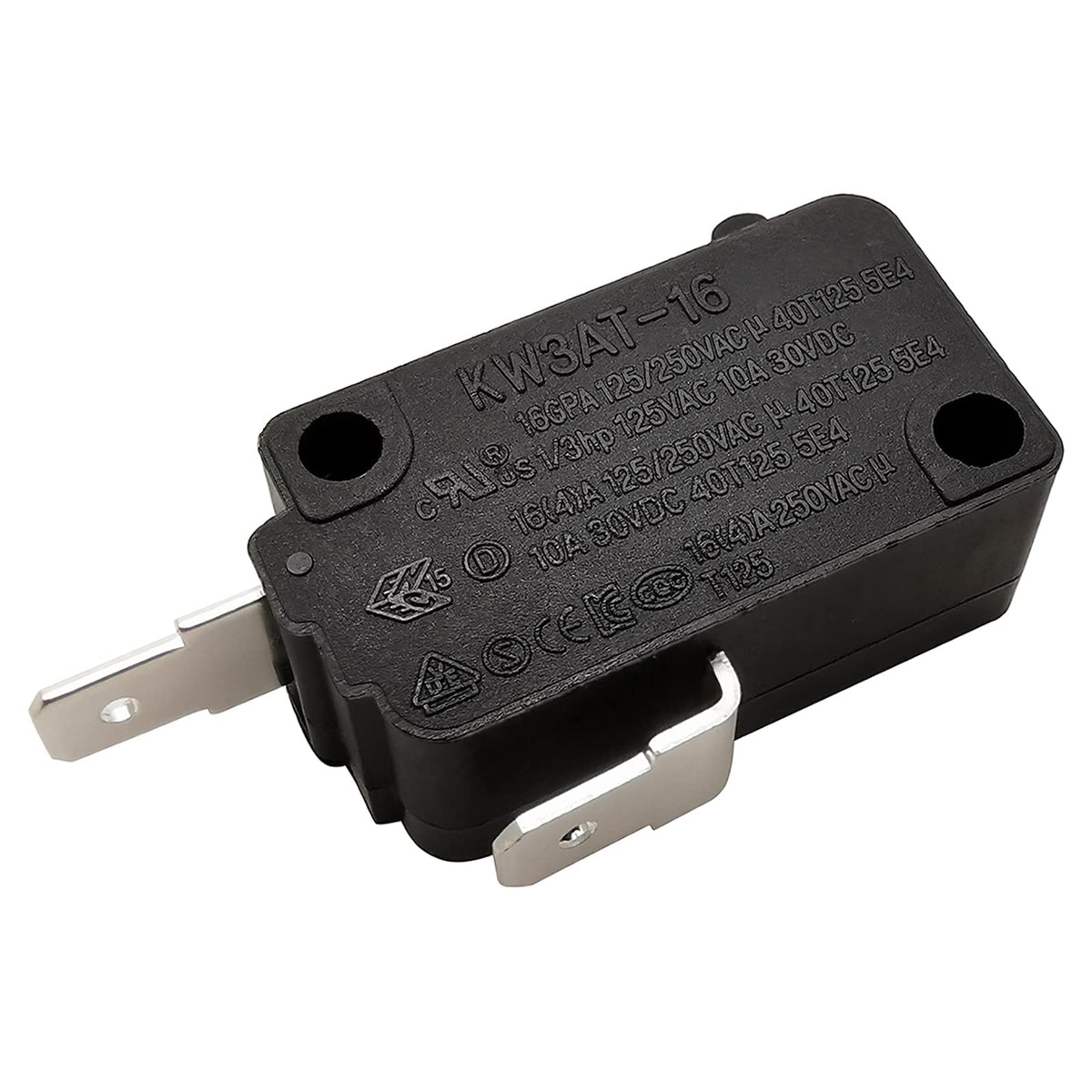 Microwave Oven Door Switch Replacement Part, 16A 125Vac, Kw3At-16 (Downward Compatible With Kw3A-16), Normally Closed - 1Pc