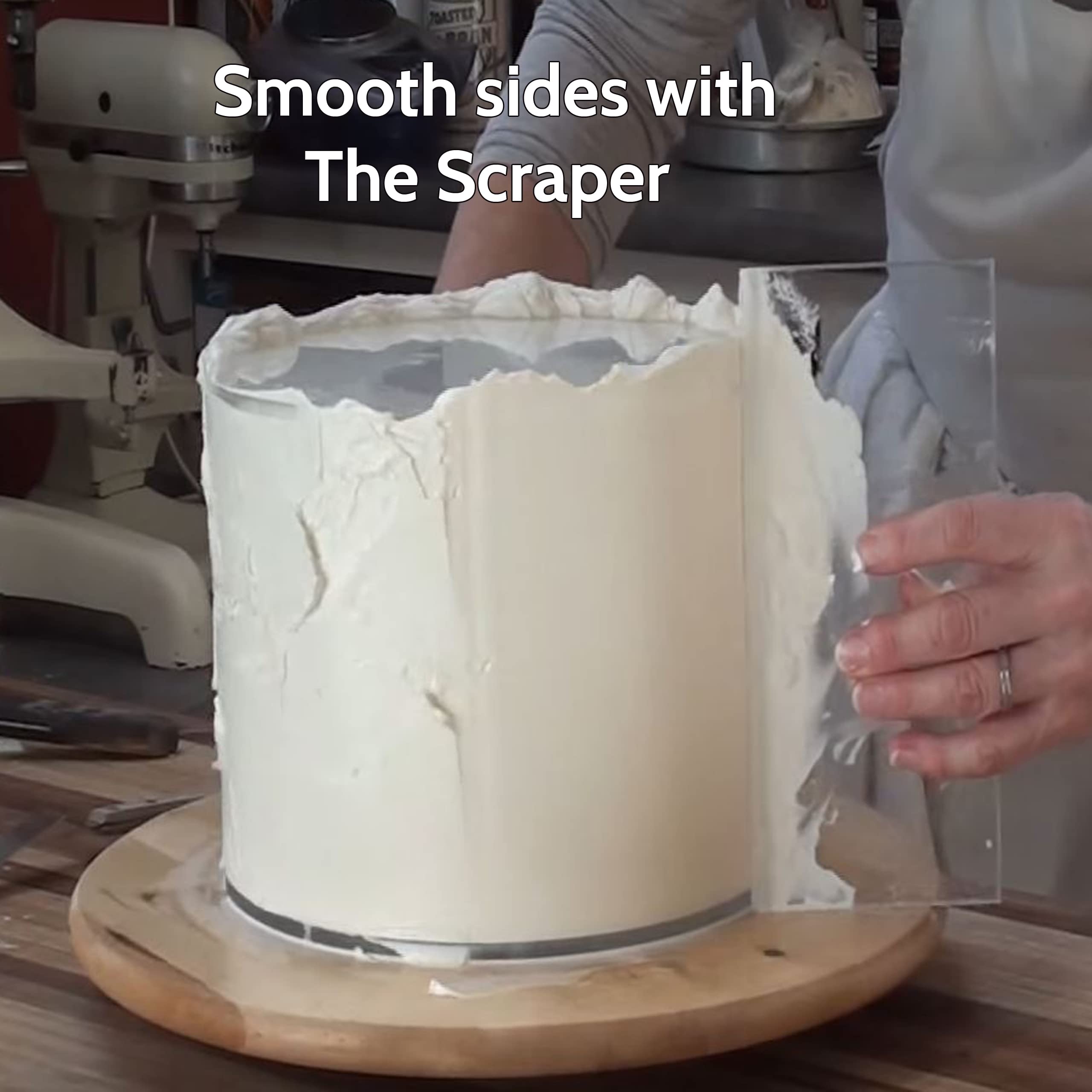 Cakesafe Bare Necessities Cake Decorating Acrylic Disk Kit - 3 Sets -Round 4.5   , 6.5    And 8.5    Disk Sets (2 Disks Per Size