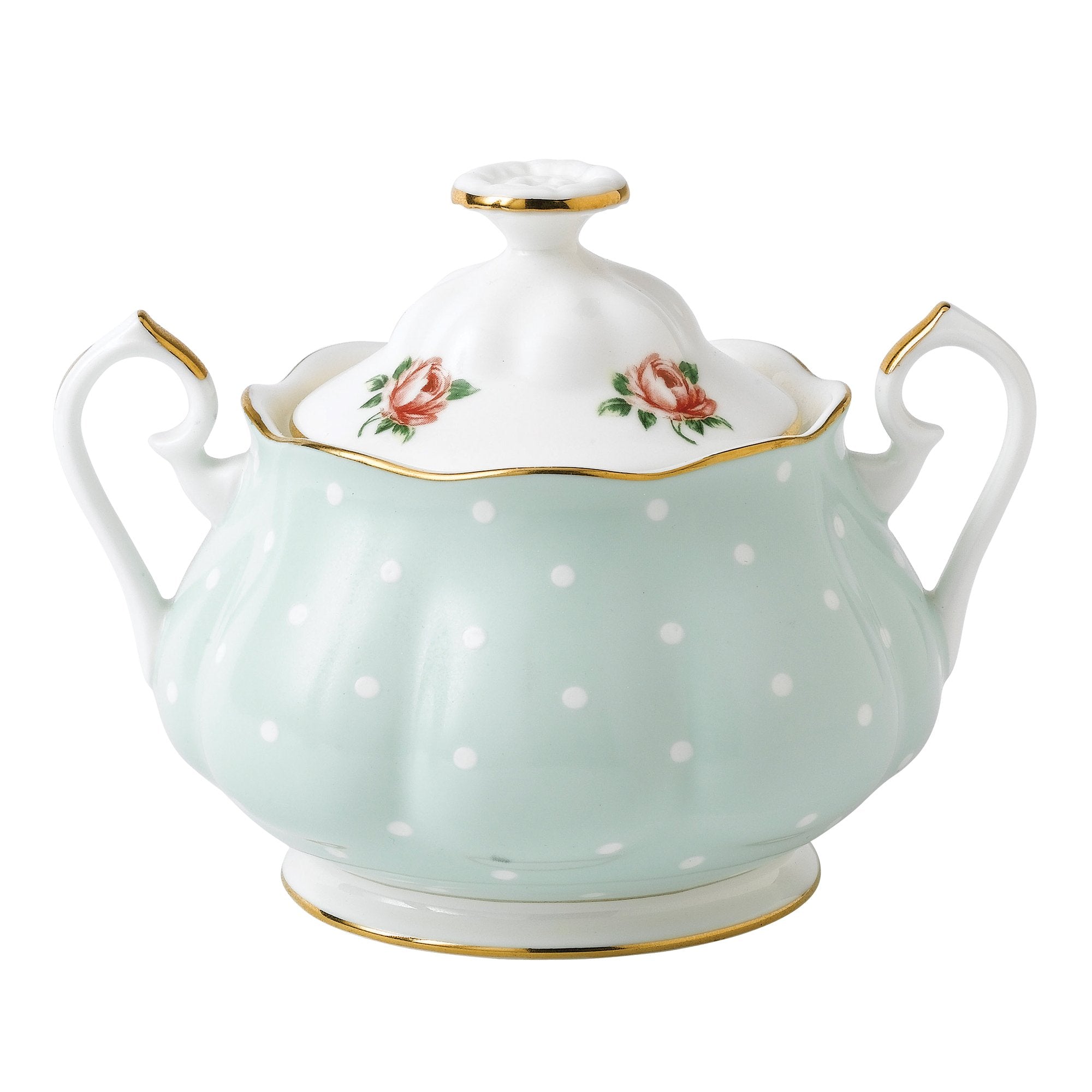 Royal Albert New Country Roses Polka Rose Tea Set, 3-Piece