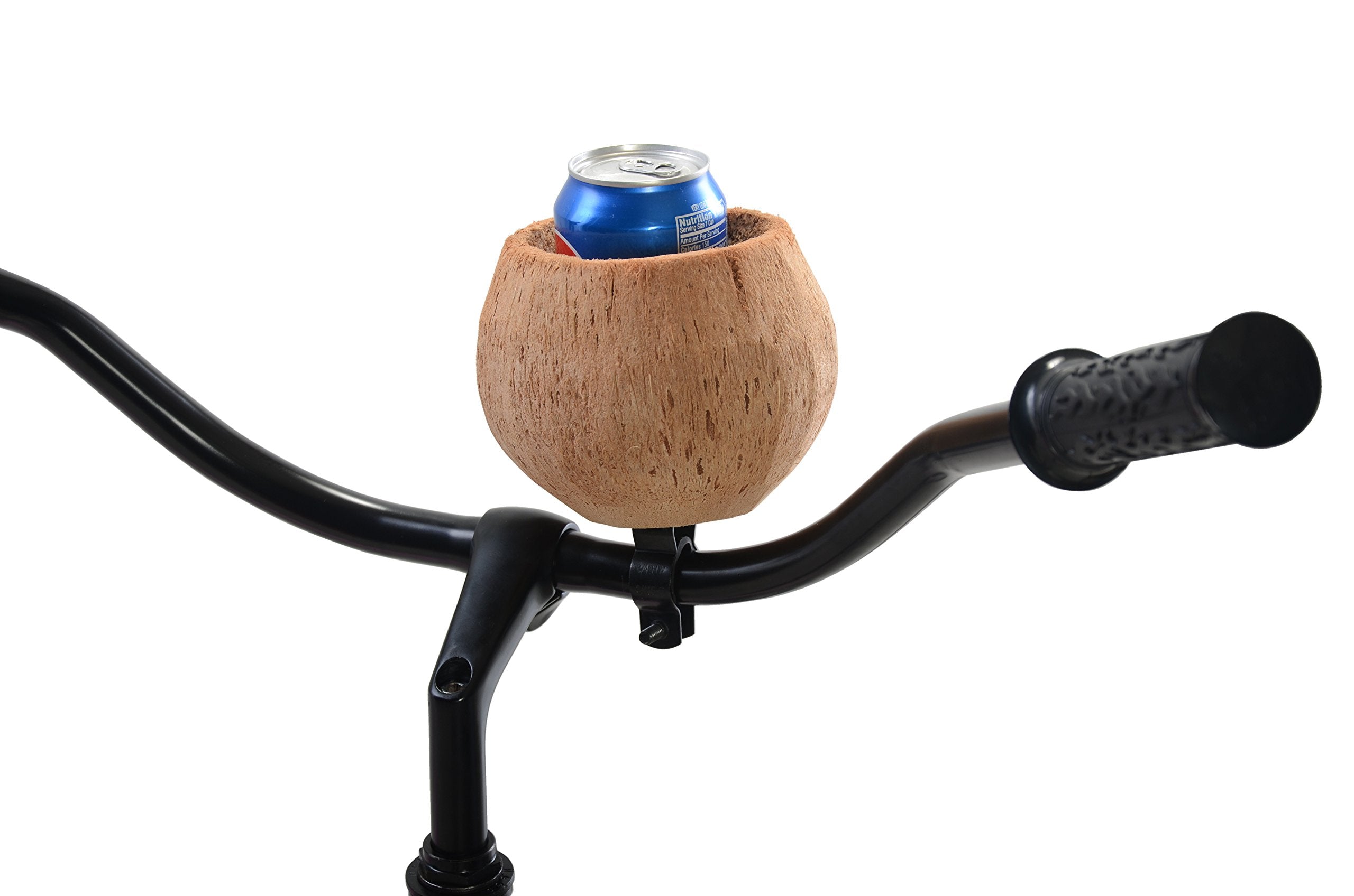 Cruiser Candy Coconut Bicycle Drink Holder, Can Holder, Ebike Coffee Cup Holder, Bike Cell Phone Holder Beach Cruiser Water Bott