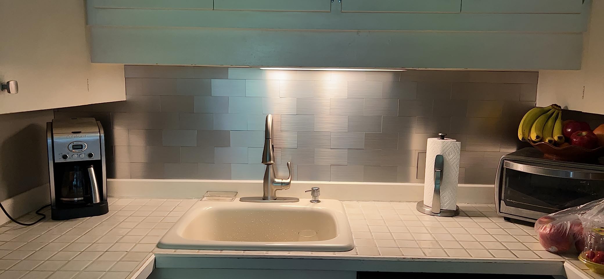 Yipscazo 2025 New Upgrade100 Pieces Peel and Stick backsplash 3 x 6 Inches 3D PVC Composite Wall Tile Stick on Backsplash Tile f