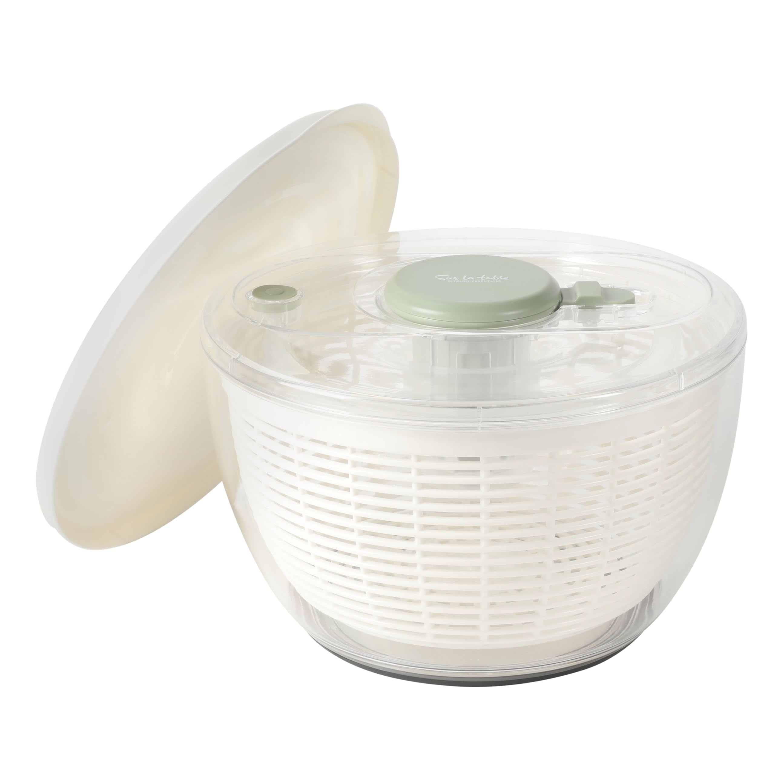 Sur La Table Kitchen Essential 6.3 Qt Salad Spinner, Fruit Wahser, Fruit Washing Bowl with Strainer, Vegertable Cleaner, Salad C