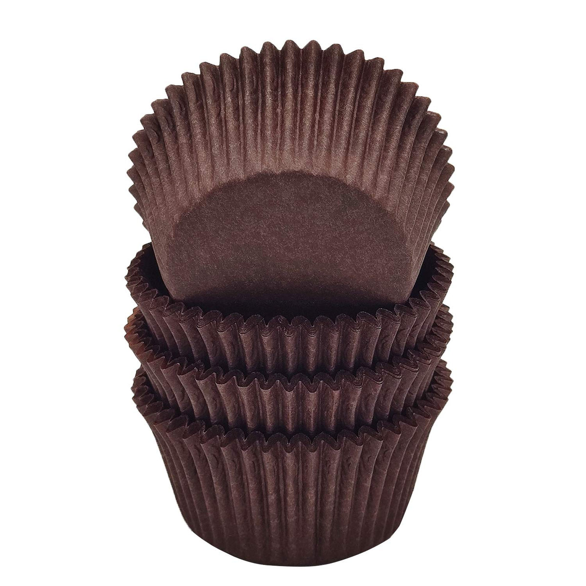 Mombake Premium Coffee Greaseproof Cupcake Liners Muffin Paper Baking Cups Standard Size, 100-Count