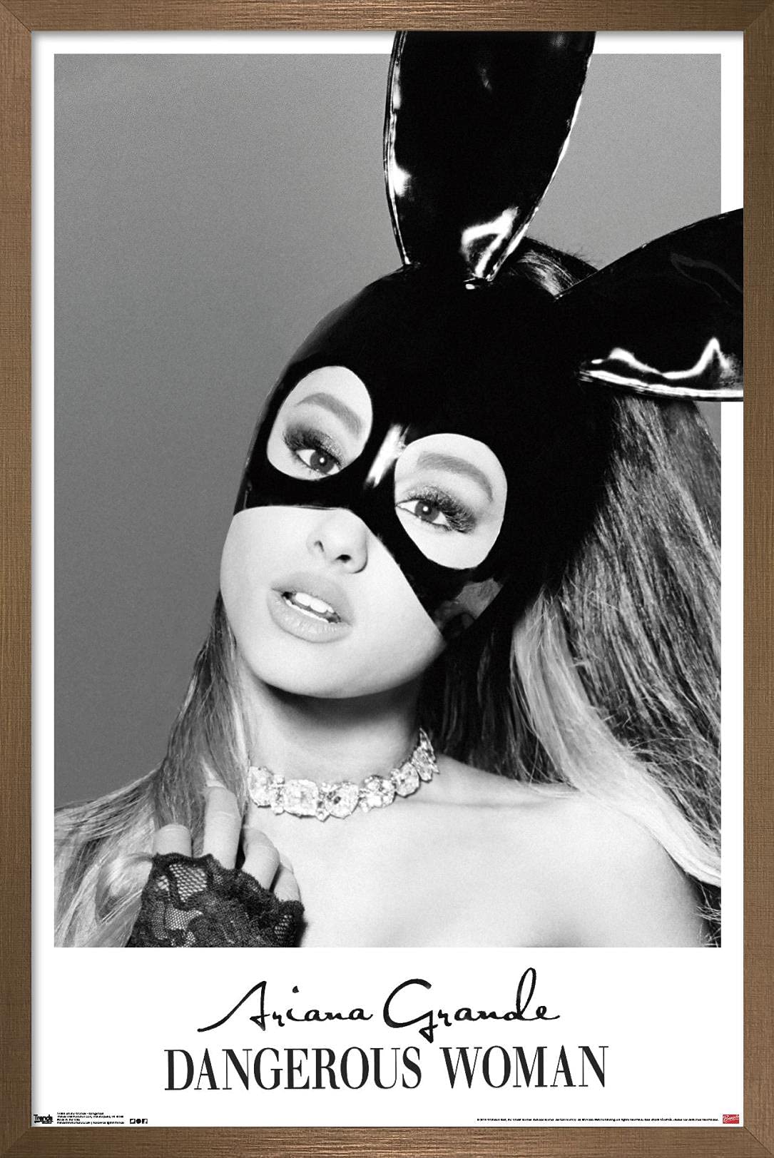 Trends International Ariana Grande - Dangerous Wall Poster, 14.725'' X 22.375'', Bronze Framed Version
