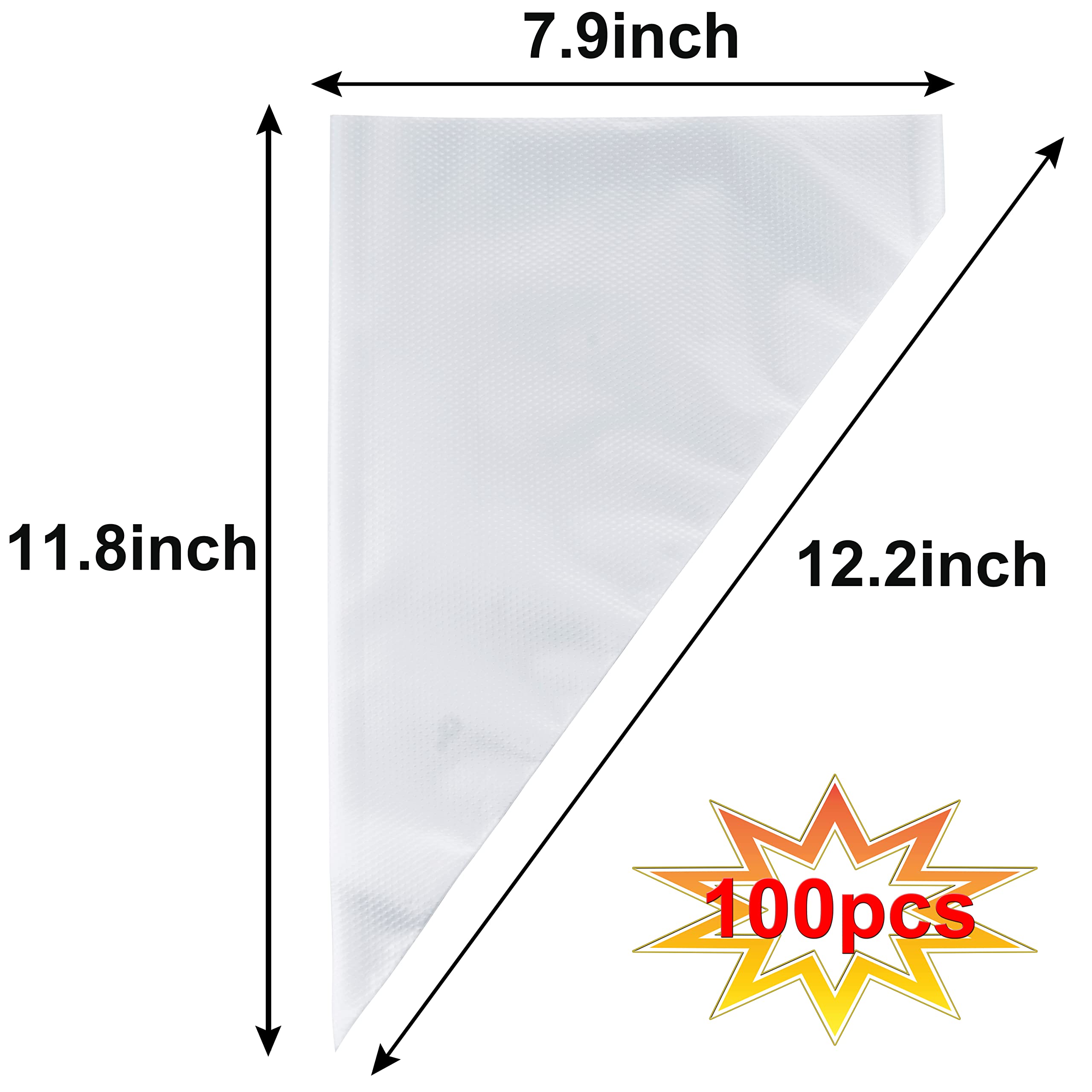 Piping Bags  Pastry Bags 12 Inch 100pcs  Disposable Icing Piping Pastry Bags For Cookie/Cake Decorating Supplies  Anti Burst And Non-Slip Thicken Cake Decorating Bags.