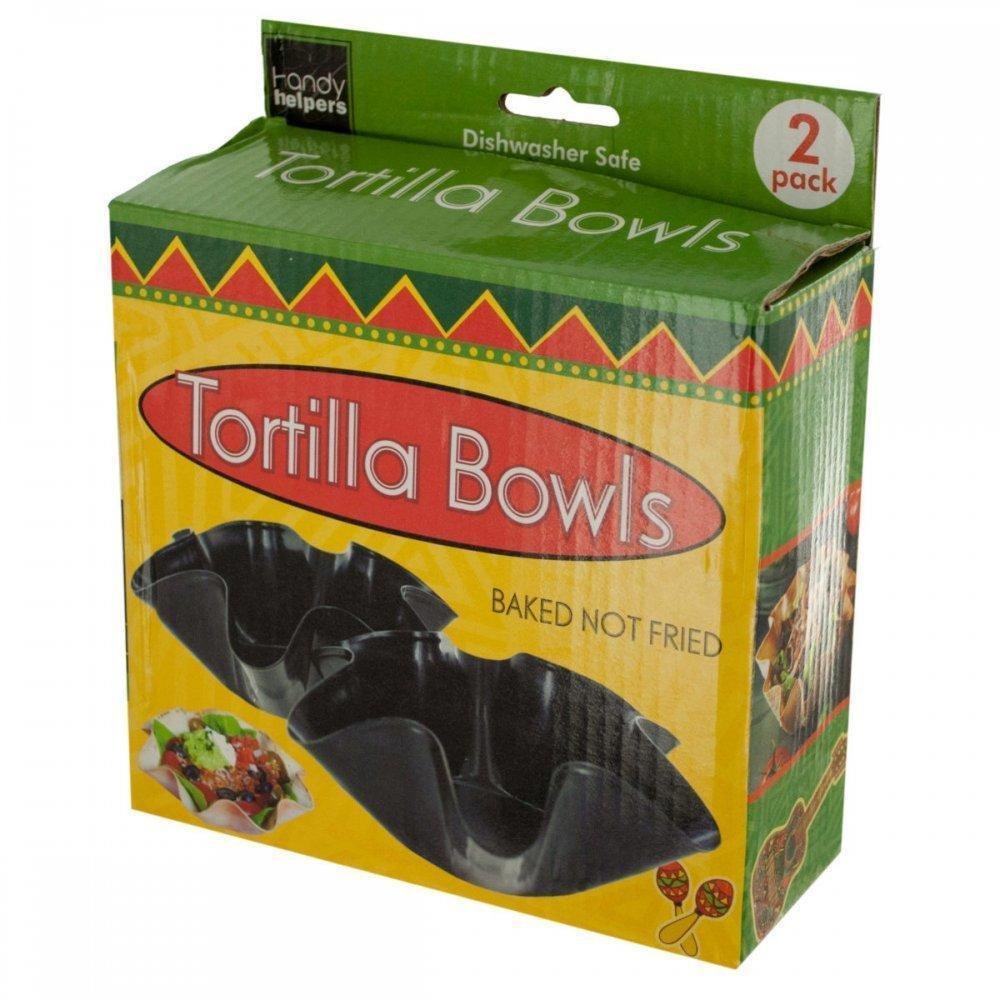Kole Imports Handy Helpers Taco salad shells, salsa & guacamole dip bowls and much more,Black