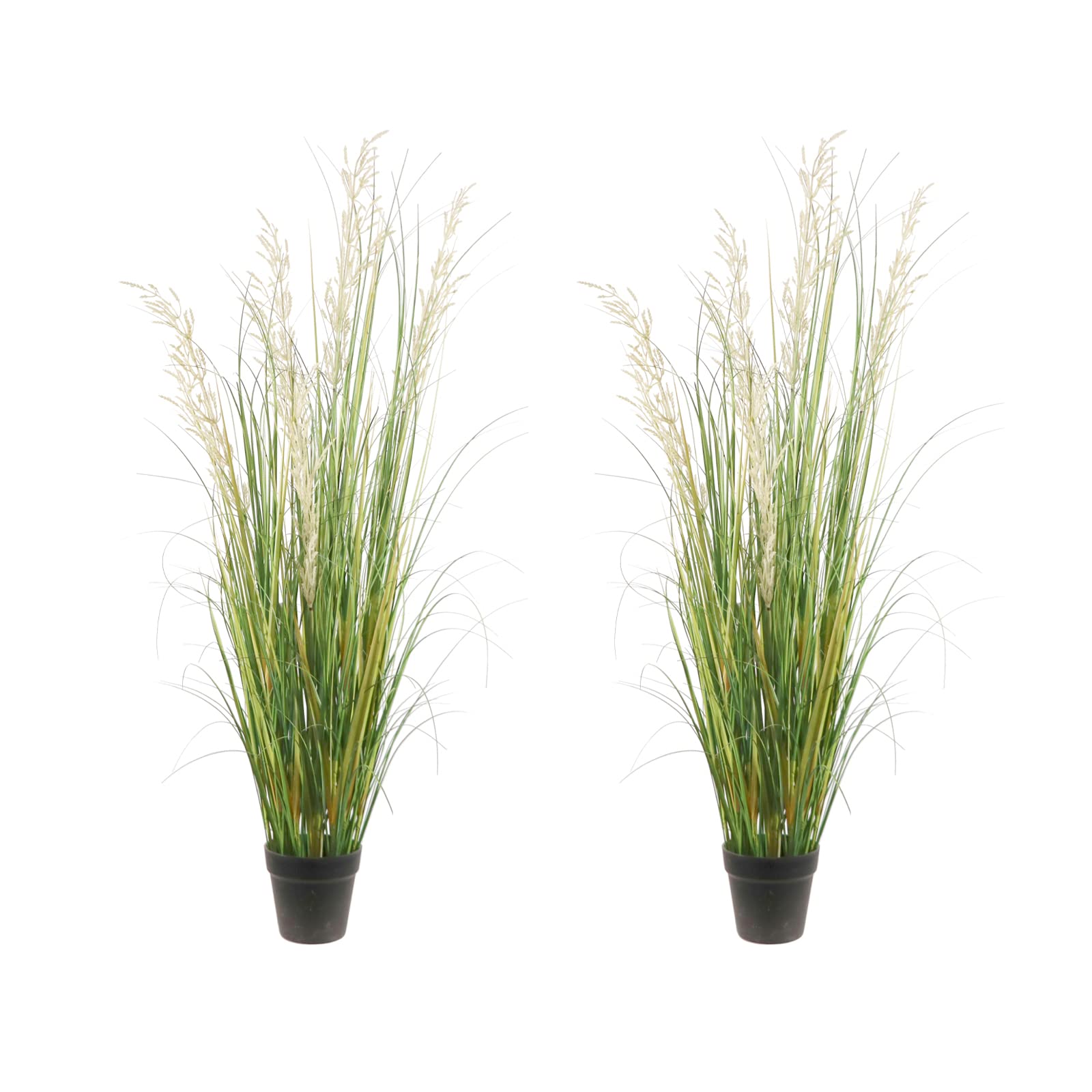 AfanD Artificial Plant, 47in Tall, 2pk Grass, Faux House Plant in Pot, Indoor Decorative Flowers & Plants, Housewarming Gift