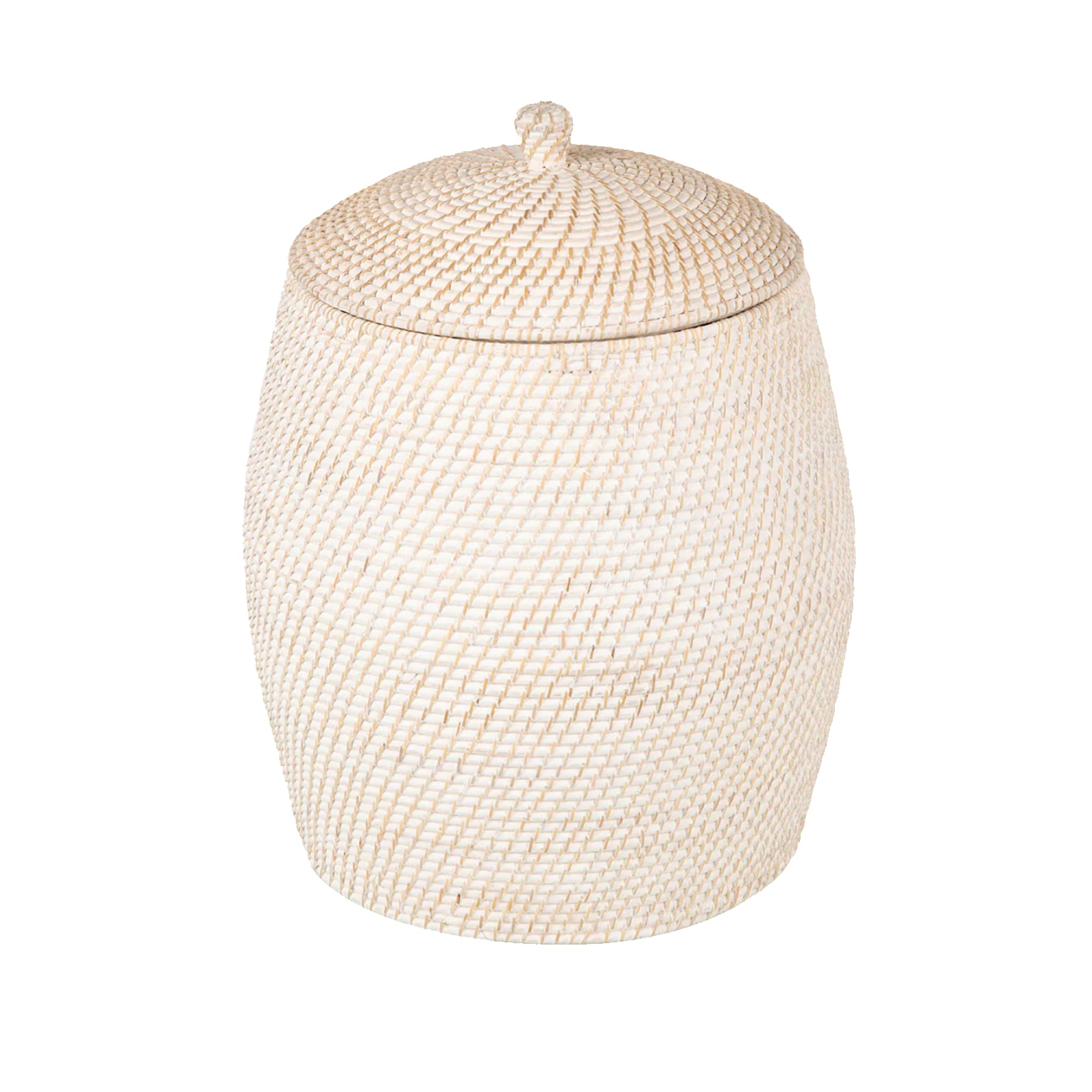 KOUBOO Laguna Rattan Beehive Hamper, Removable Cotton Liner, Laundry Hamper, Bathroom, Bedroom, Kids Room, Nursery, Hamper with 