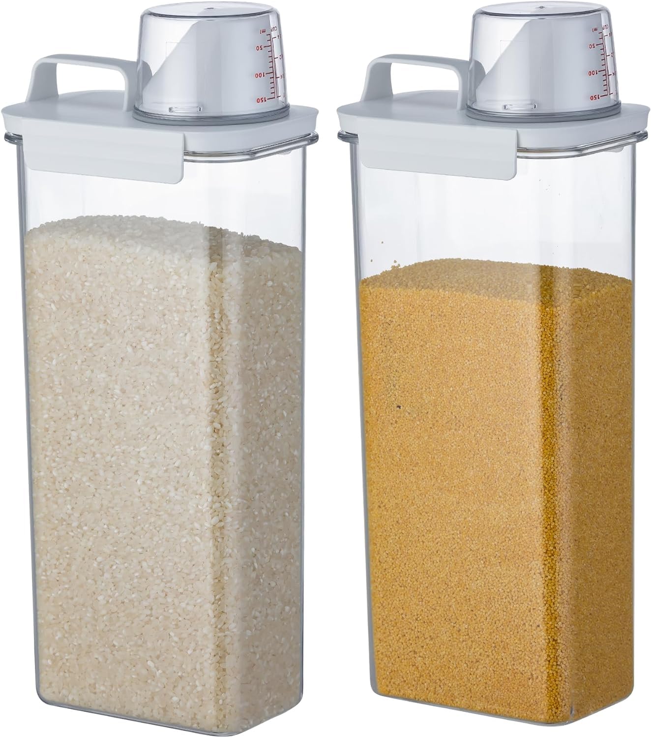ChefS Path Airtight Food Storage Containers 2-Pack - 2.9L Cereal Container Storage & Pasta Storage Containers W/Spout, Handle, 