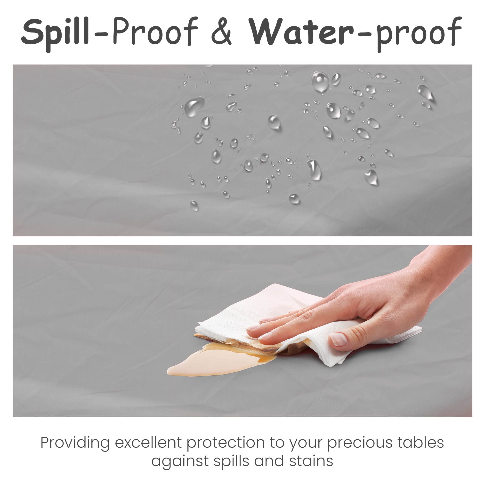 14 Pack Premium Silver Plastic Tablecloth - 54 X 108 In. Disposable Rectangle Plastic Table Cloth - Decorative Rectangle Table C