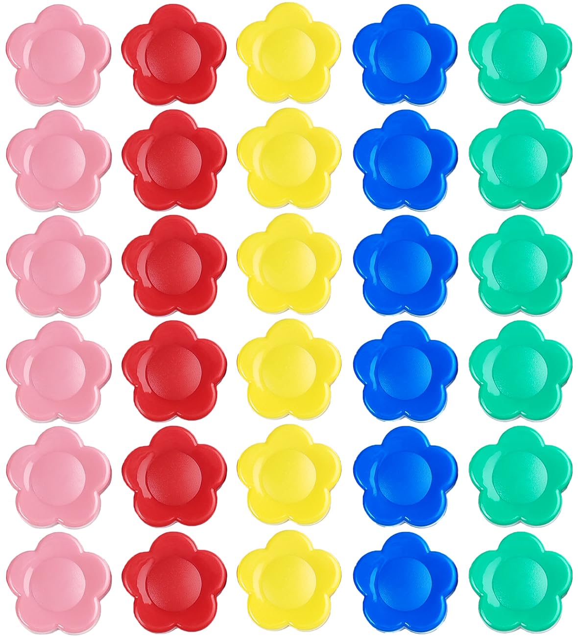 Qualsen Fridge Magnets, Flower Shape Cute Magnets For Fridge Magnet, Refrigerator Magnets, Small Magnets For Whiteboard Magnets