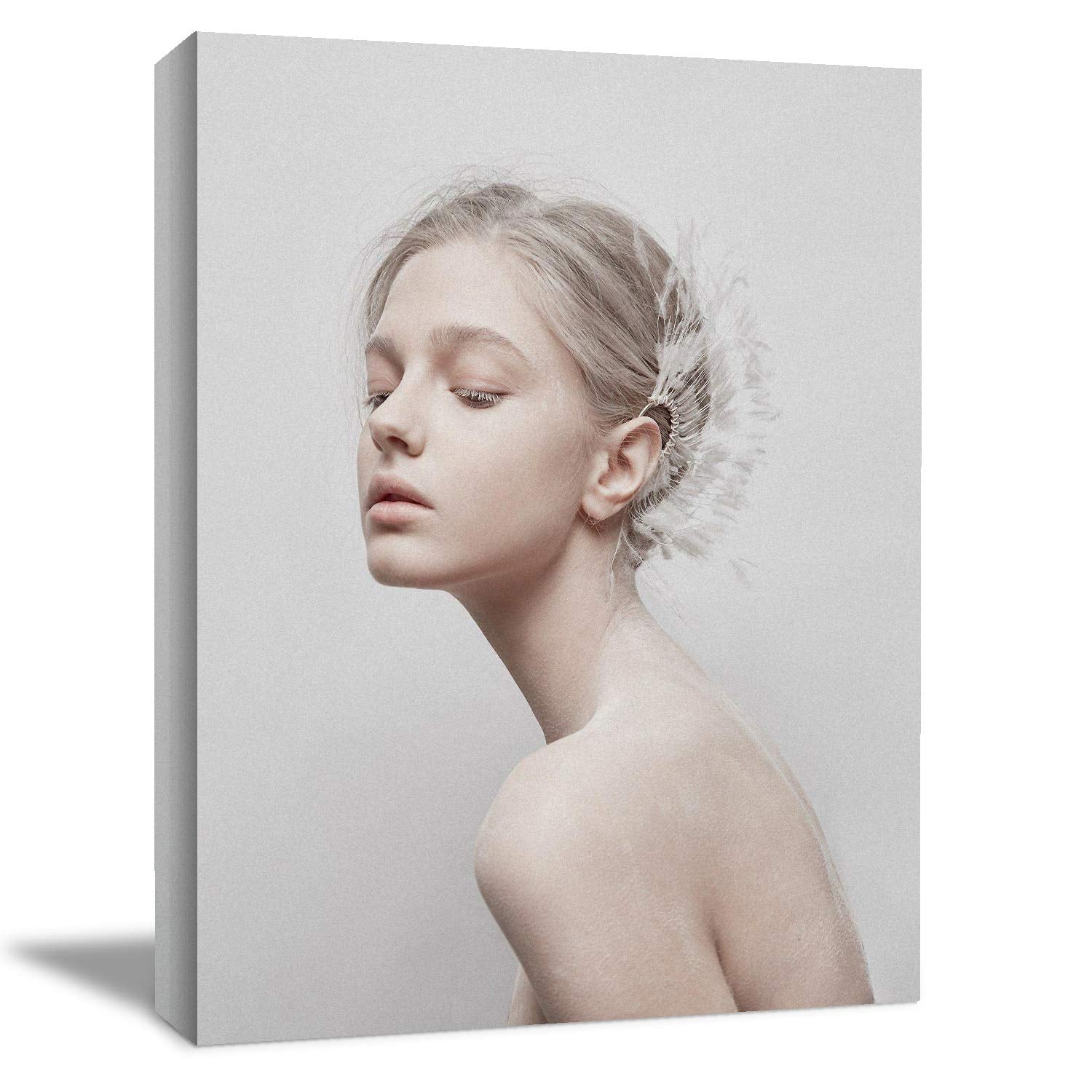 Looife Beauty Potrait Canvas Wall Art, 12X18 Inch Body Art Giclee Prints Wall Decor For Living Room, Bedroom, Office And Hotel