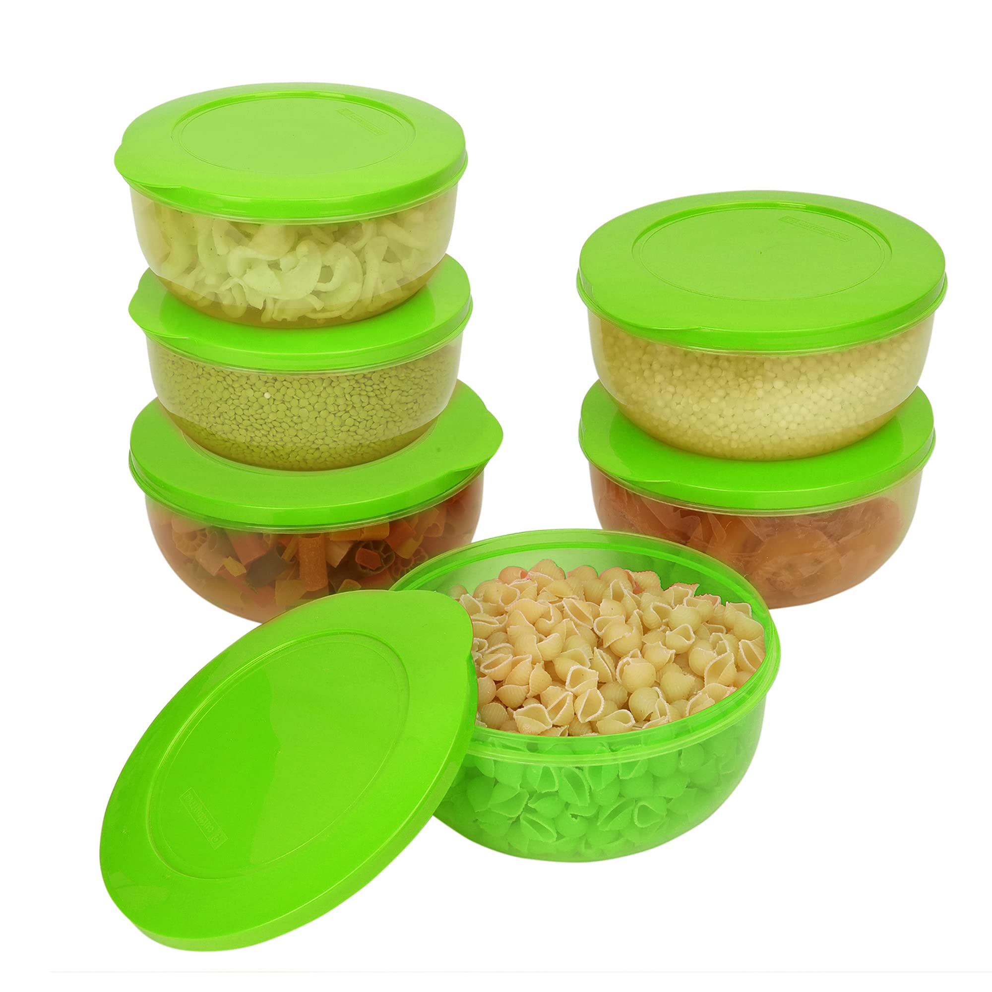 Cutting Edge 400Ml Eco Storage Container & Organizer Set Of 6 (Green)