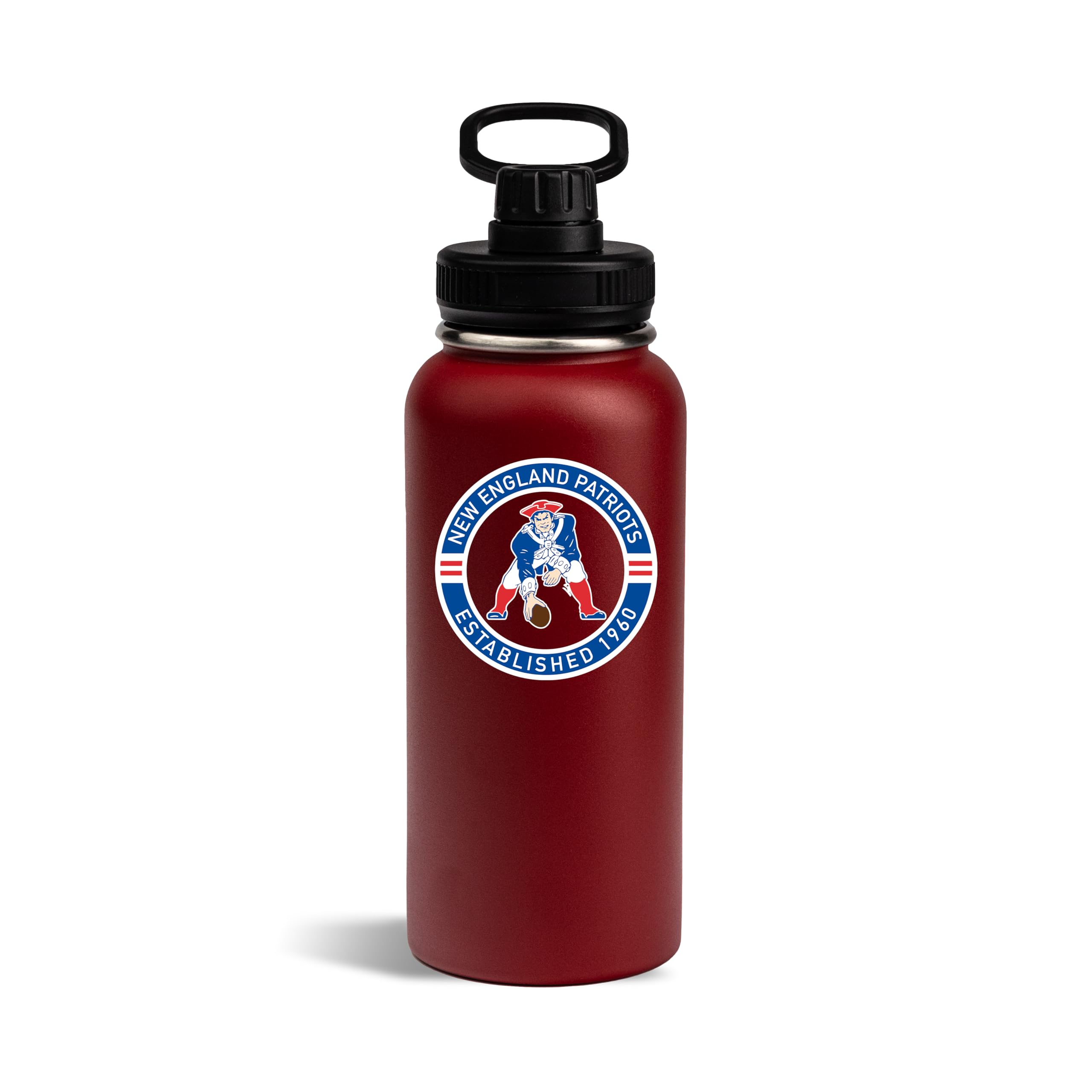 The Memory Company Officially Licensed NFL - New England Patriots 32oz Team Logo Water Bottle