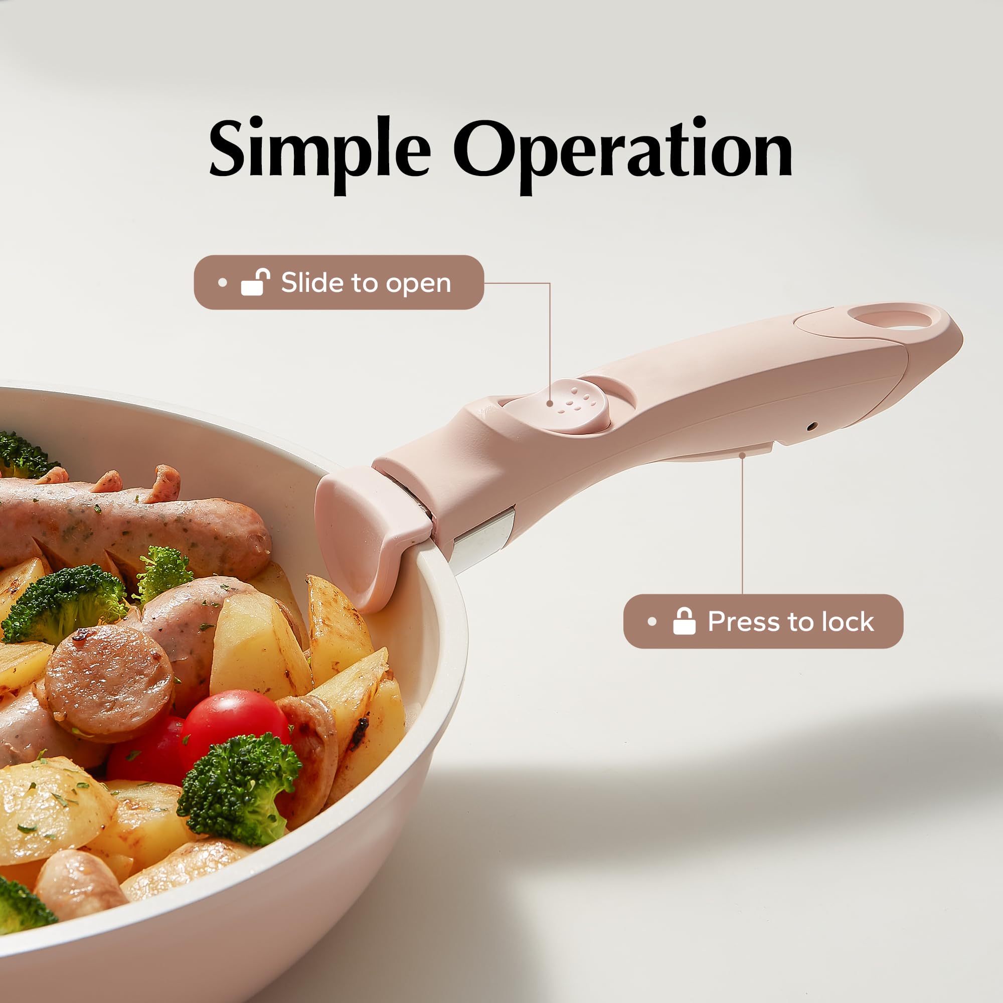 Redchef Removable Handle - Detachable Handle Cookware Replacement, Universal Pot Handle, Ideal Replacement For All Cookware (Pin
