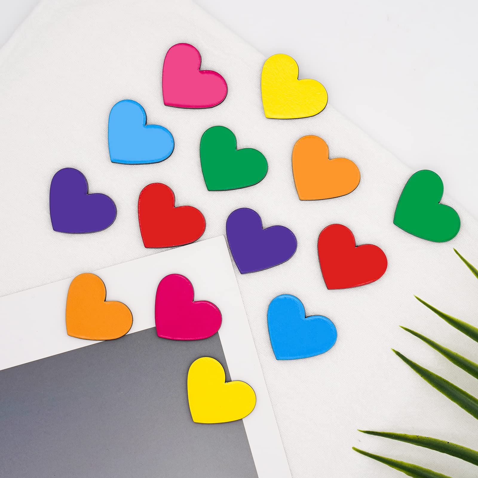 Staruby 35 Pcs Fridge Magnet Heart Refrigerator Magnets Functional Classroom Magnets Sets Colorful Refrigerator Magnets For Whit
