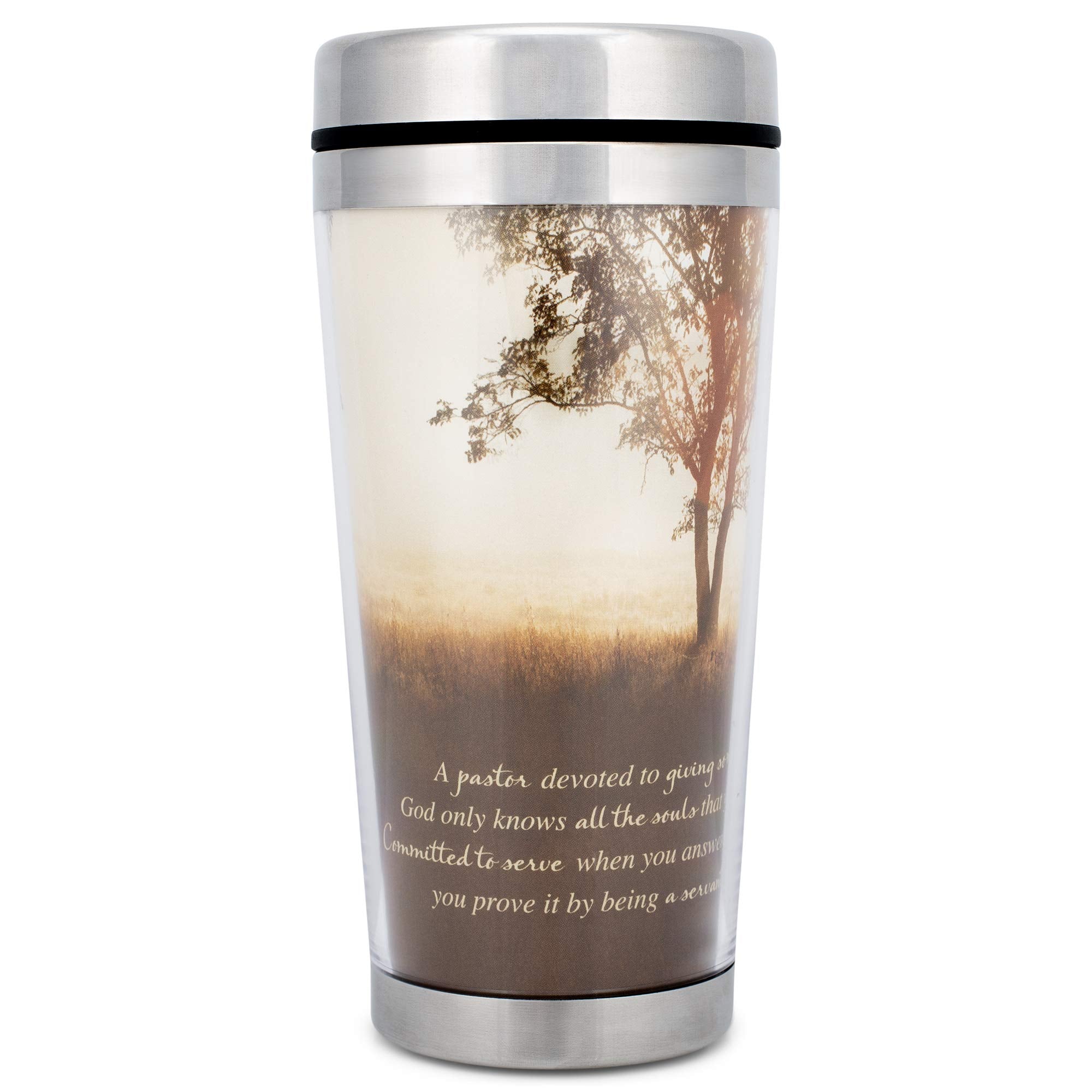 Pastor Nature Scene 16 Oz. Stainless Steel Insulated Travel Mug With Lid
