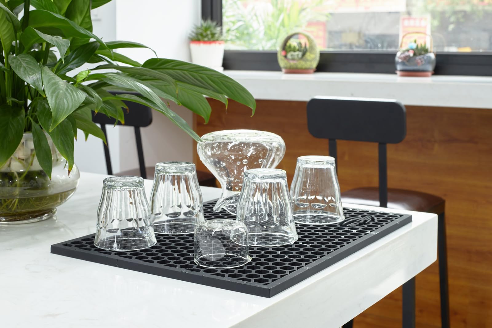 Ikape Drying Coffee Maker Mat, Multi-Functional Water Filter Mat, Easy To Clean, Durable, Suitable For Coffee And Tea Accessorie