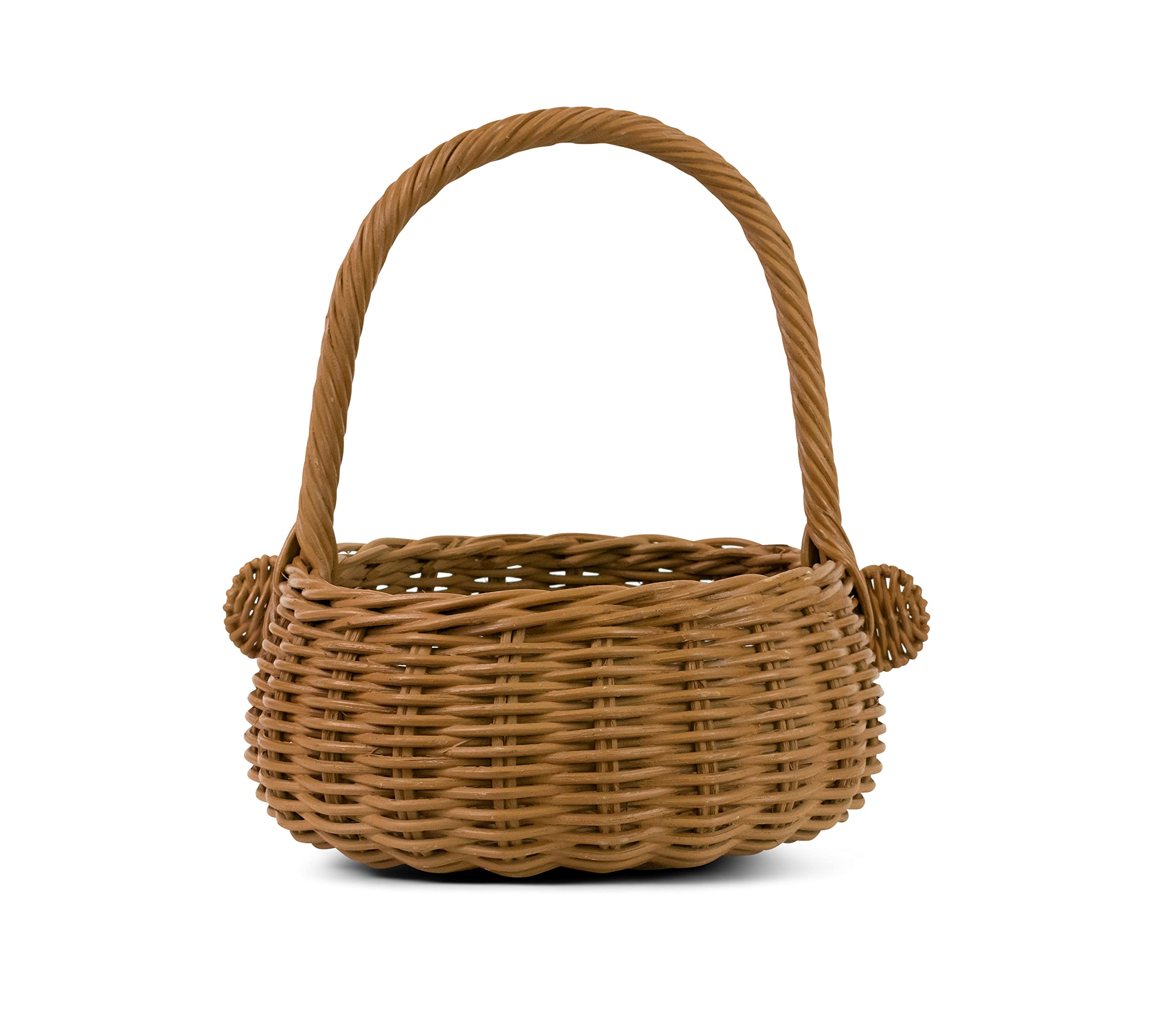 G6 Collection Hand Woven Bear Rattan Wedding Flower Girl Basket Decorative Home Decor Bin Organizer Storage Cute Handmade Handcr