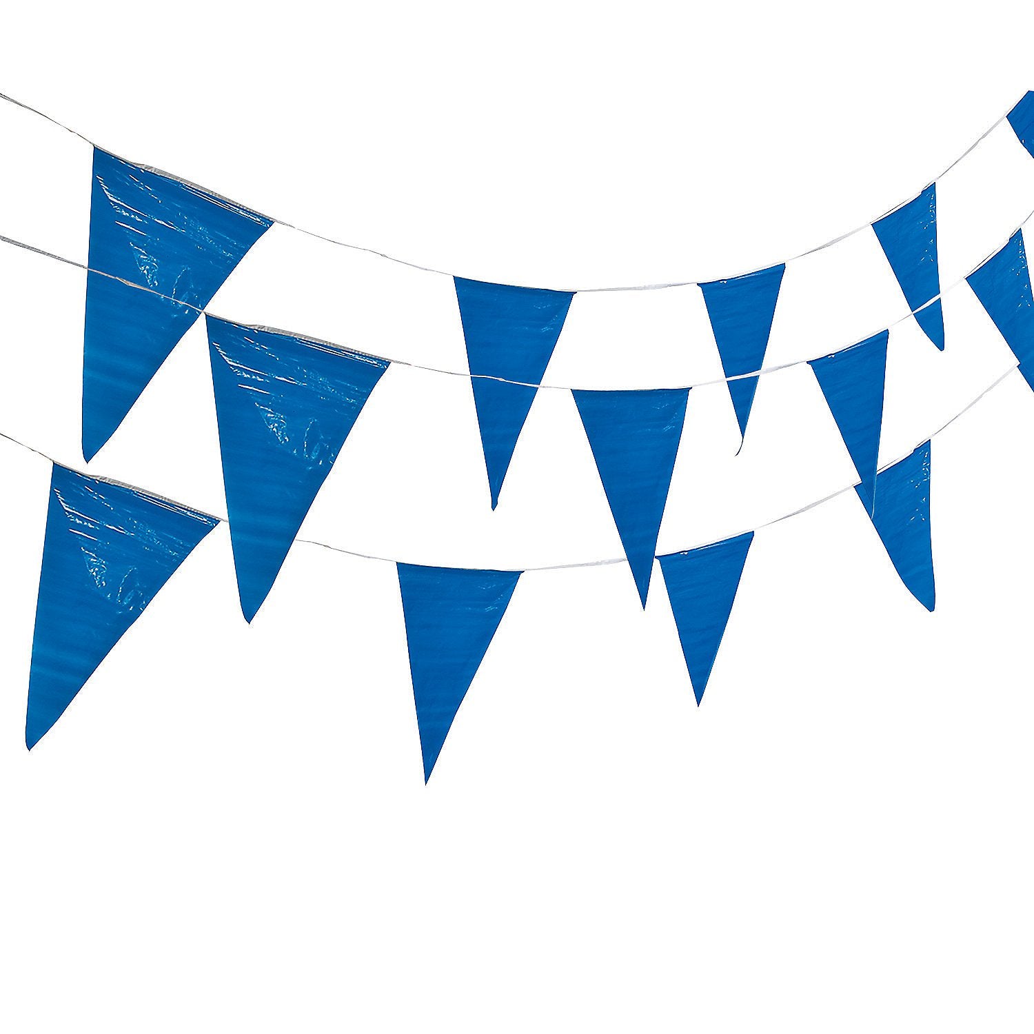 Blue Pennant Banner (100 Ft Long) Birthday, Event And Party Hanging Decor