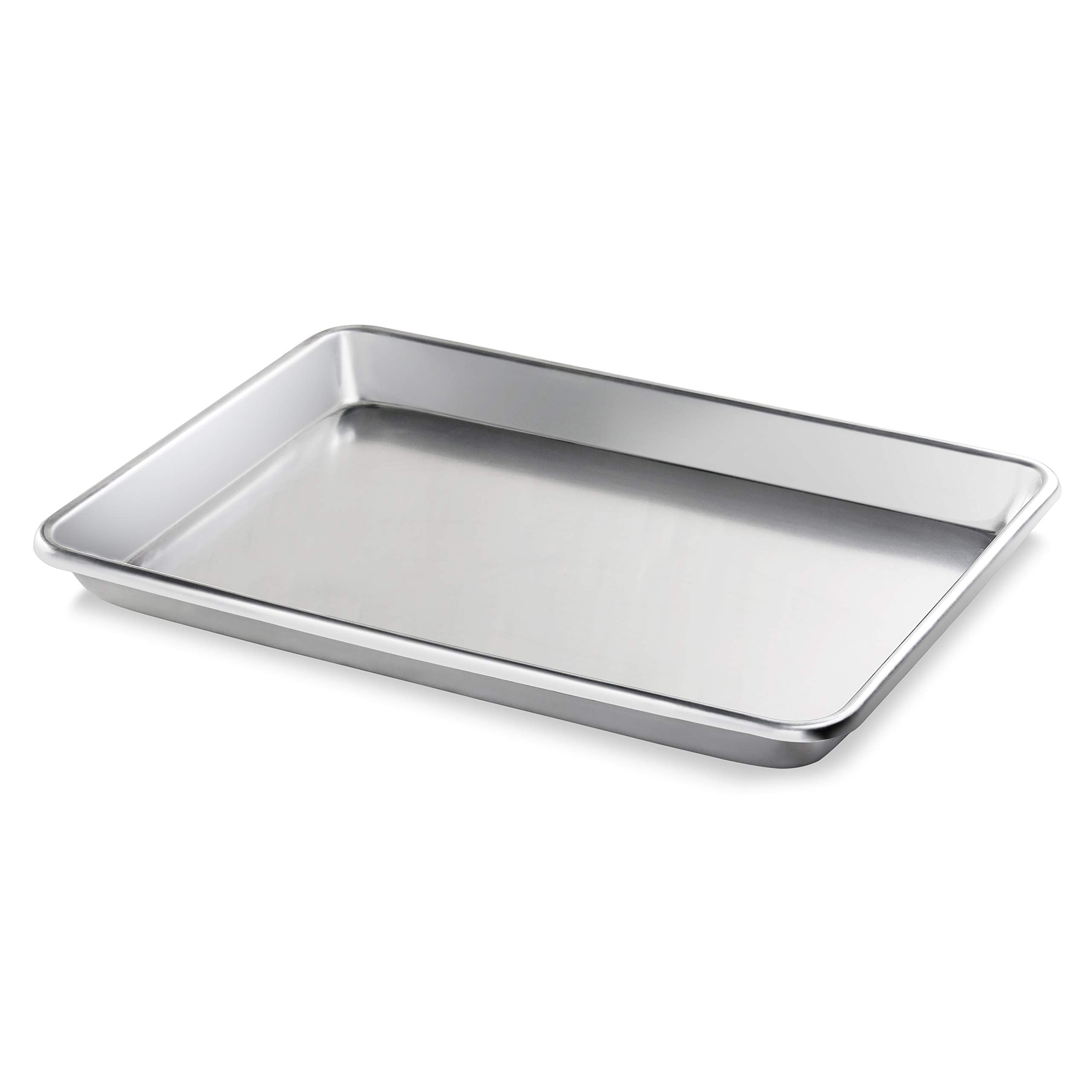 New Star Foodservice 36800 Commercial-Grade 12-Gauge Aluminum Open Bead Sheet Pan/Bun Pan, 18'' L X 26'' W X 2'' H (Full Size) |