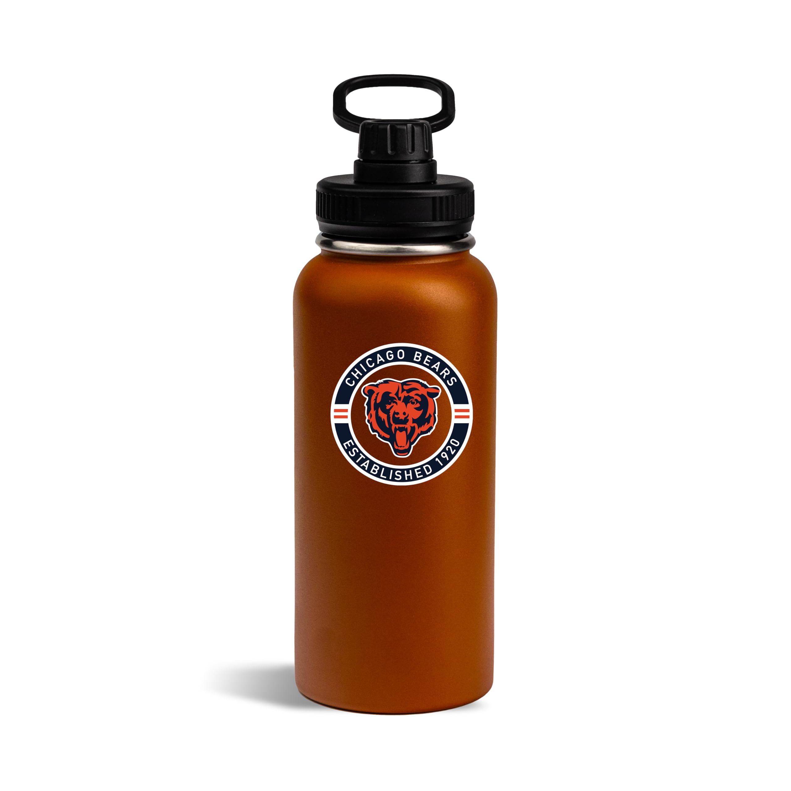 The Memory Company Officially Licensed 32oz Team Logo Water Bottle, Chicago Bears