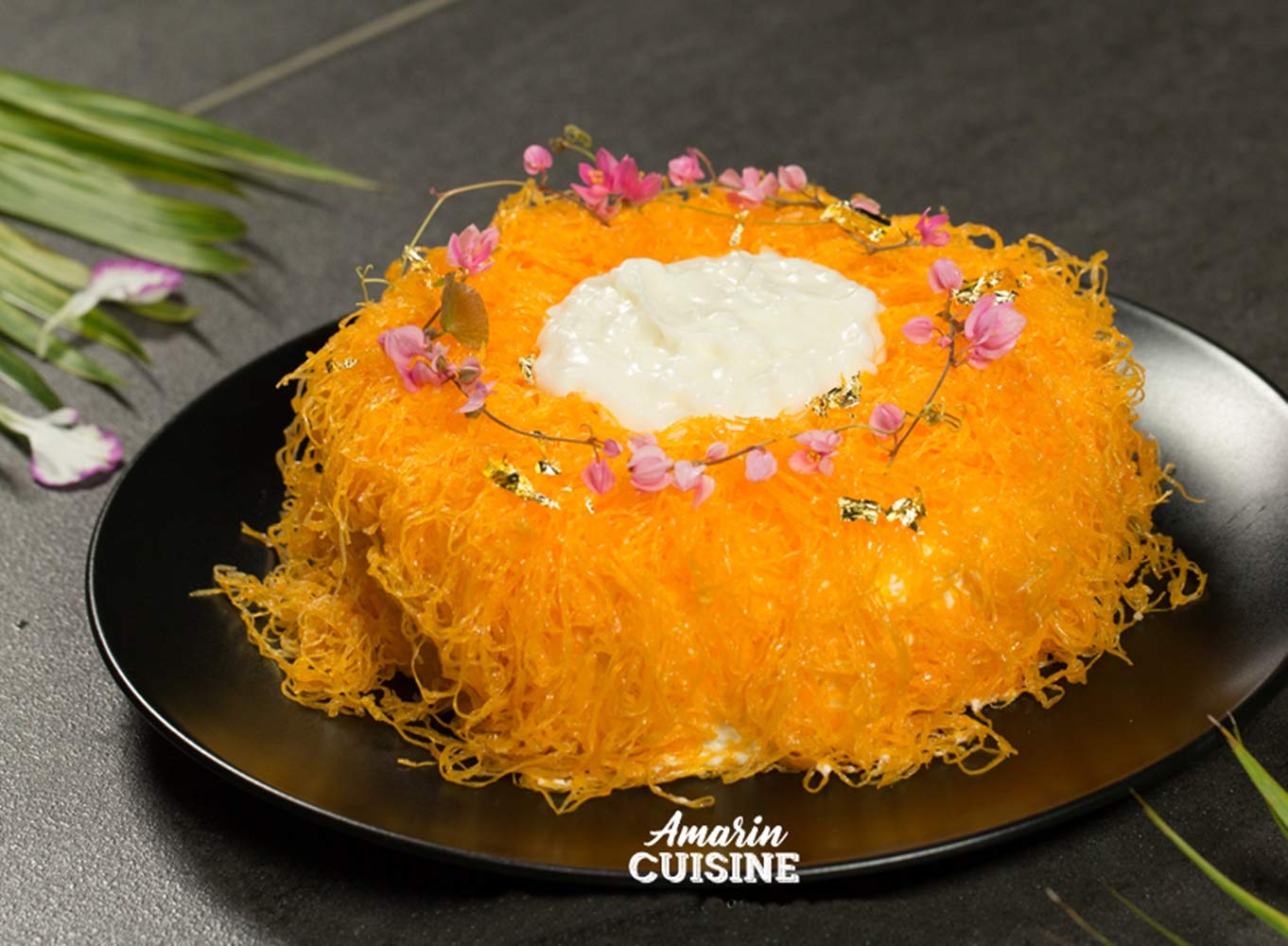 Cozinest Egg Yolk Threads Maker Brass Funnel Thai Dessert Foi Thong Portuguese Sweet Eggs Thread Mold (2.7 inches)  Gold