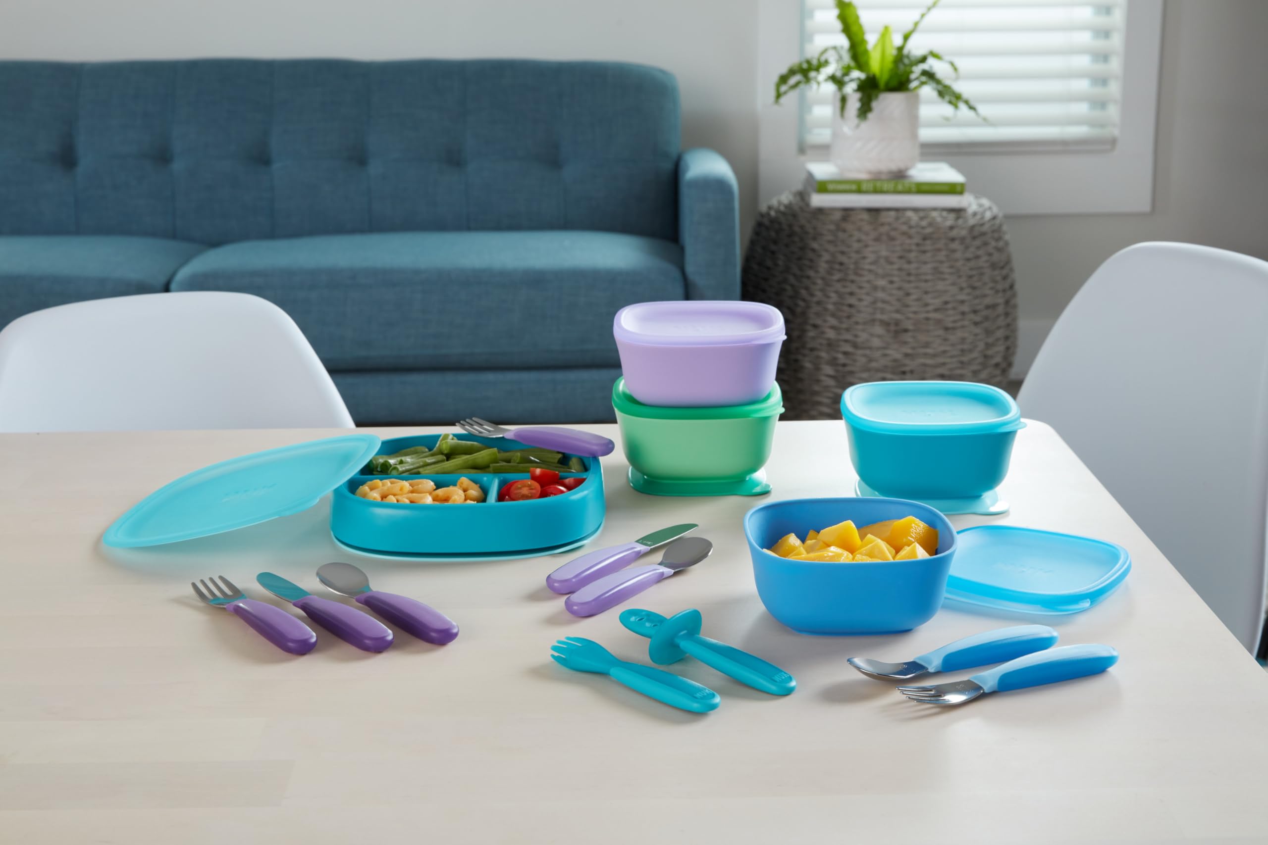 Nuk Kiddy Cutlery Spoons, Durable Stainless Steel, Bpa And Latex-Free, 18+ Months, Pack Of 3