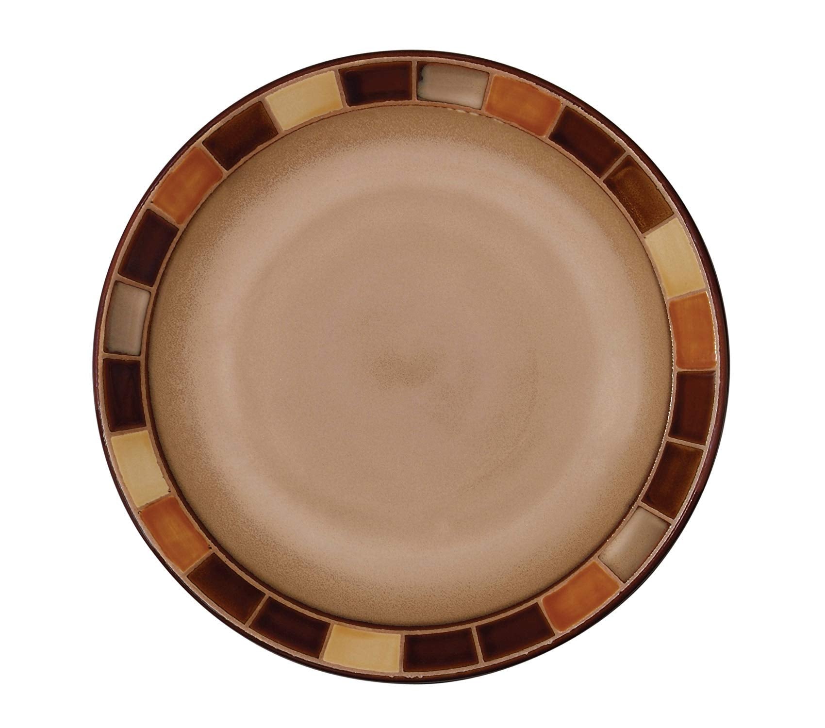 Casa Estebana 16-piece Dinnerware Set Service for 4, Beige and Brown