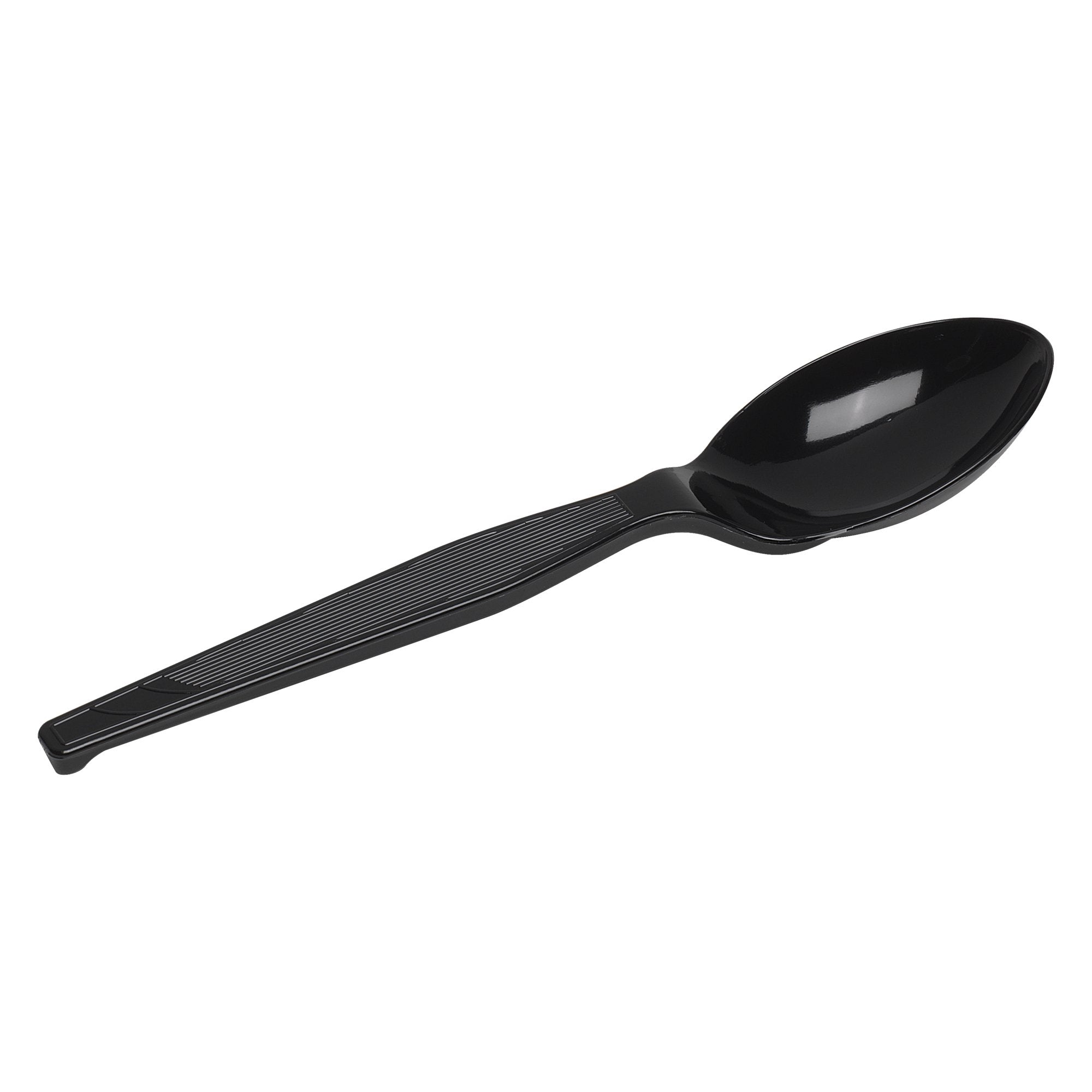 GeorgiaPacific TM517 Dixie MediumWeight Polystyrene Plastic Teaspoon, 5.88 Size, Black, Pack of 1000