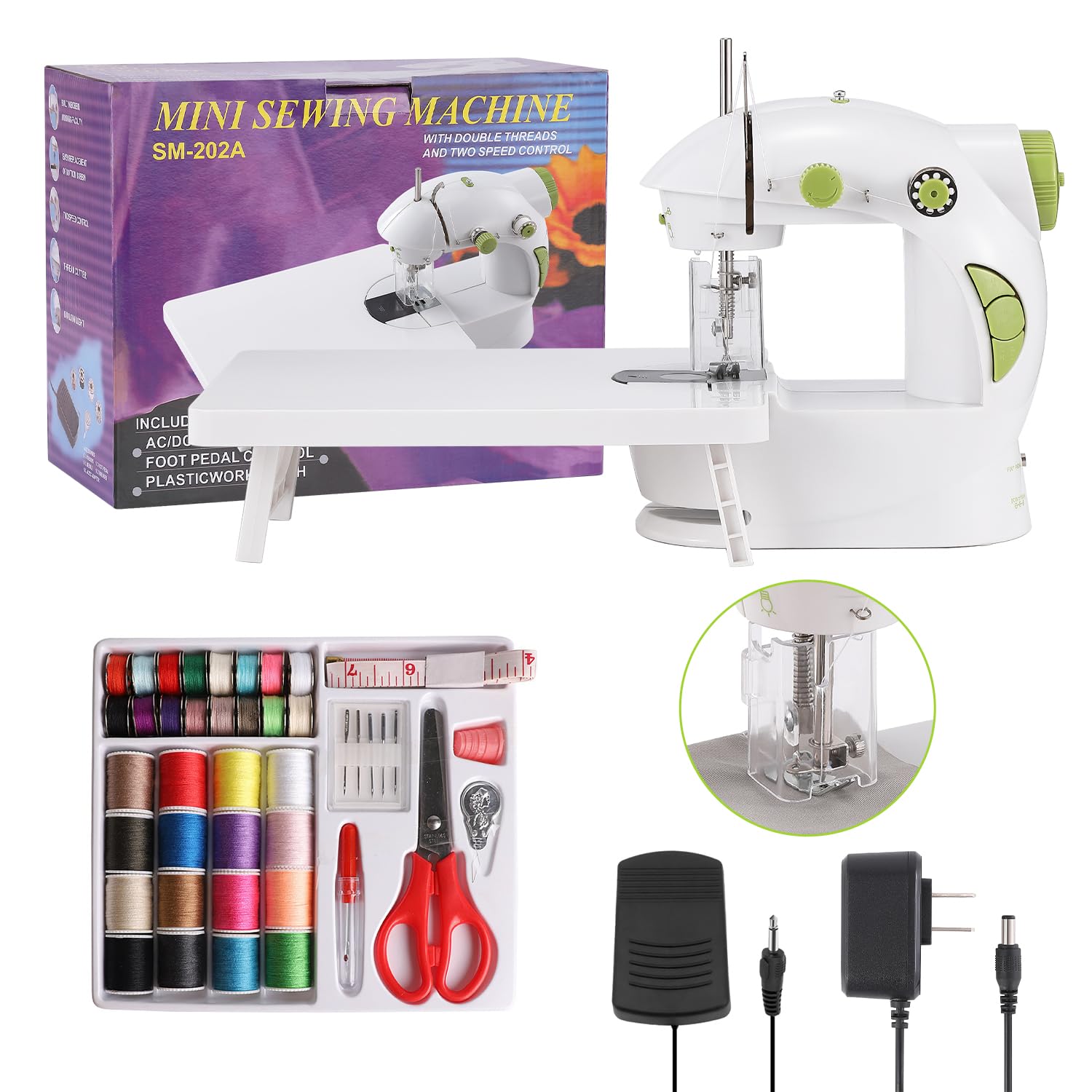 Mini Sewing Machine For Beginners Portable Sewing Machine Small Sewing Machine With Handheld Automatic Sewing Machines Travel Ea